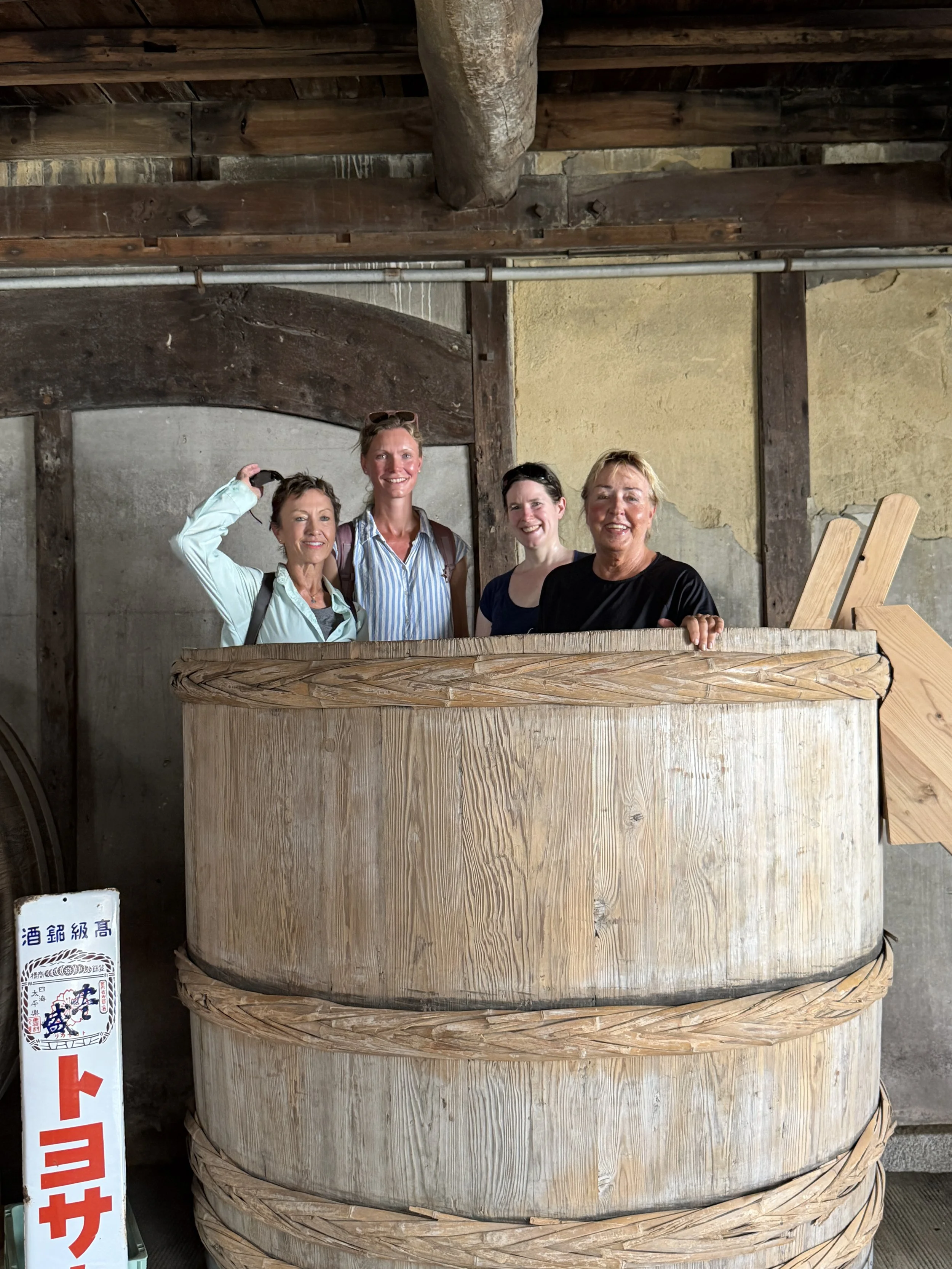 A BARREL OF LAUGHS,
TOYOMURA SAKE FACTORY