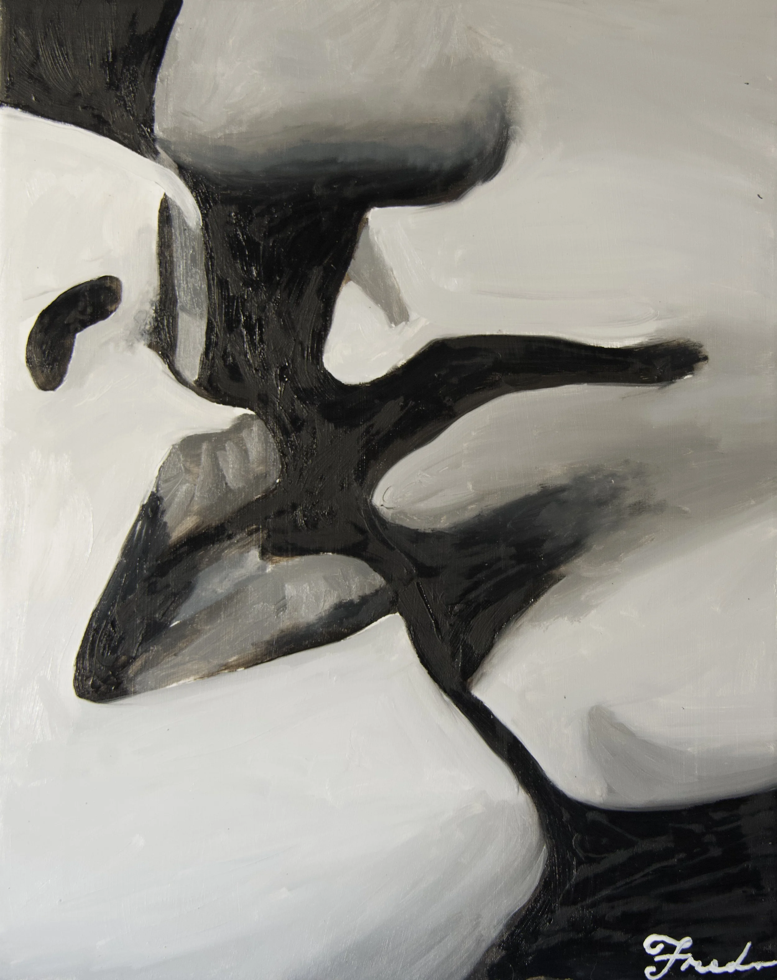 Sealed with Desire, 2026. Oil on canvas - 20 x 16in 