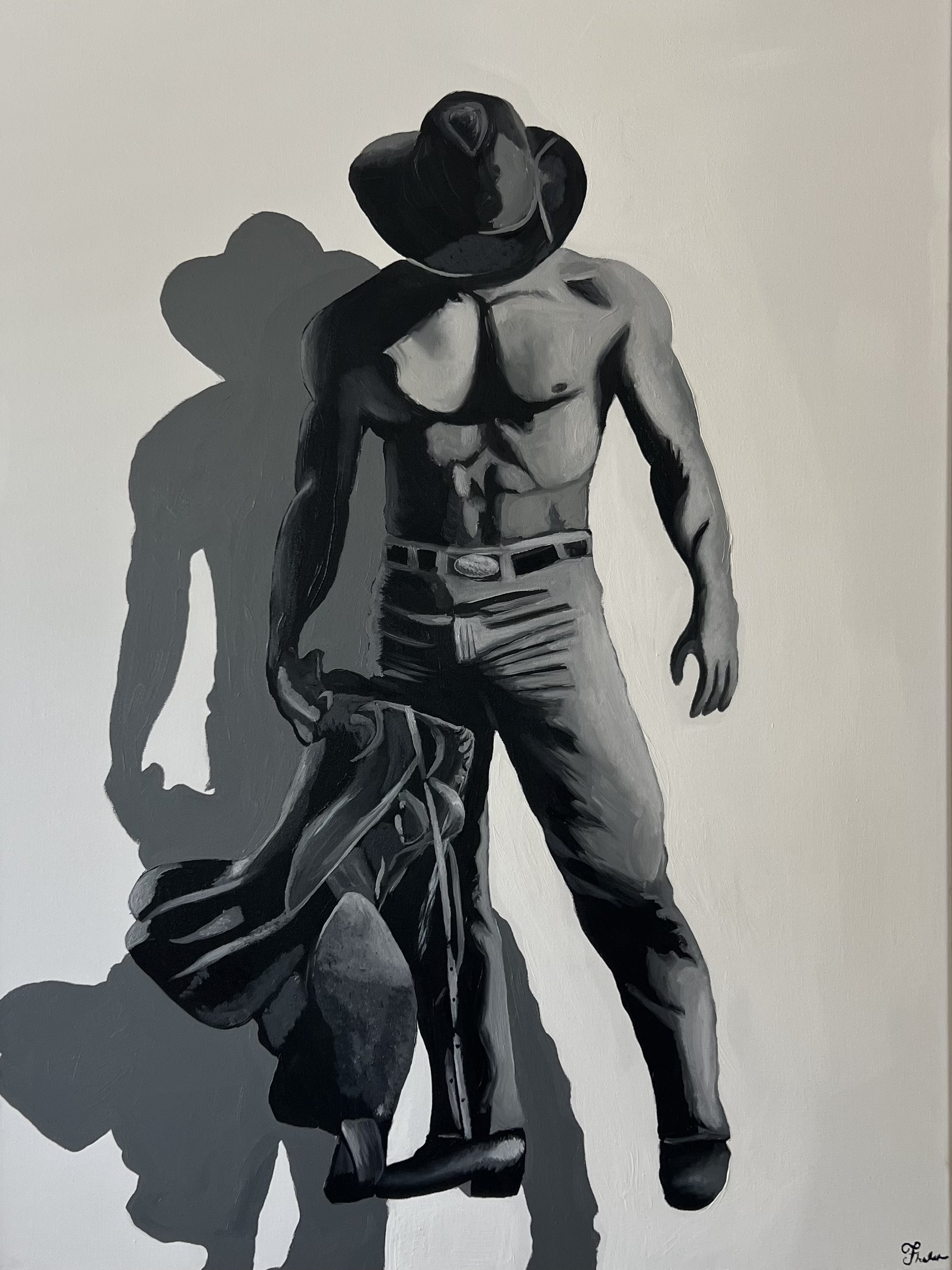 Save a horse, 2024. Oil on canvas - 40x30in
