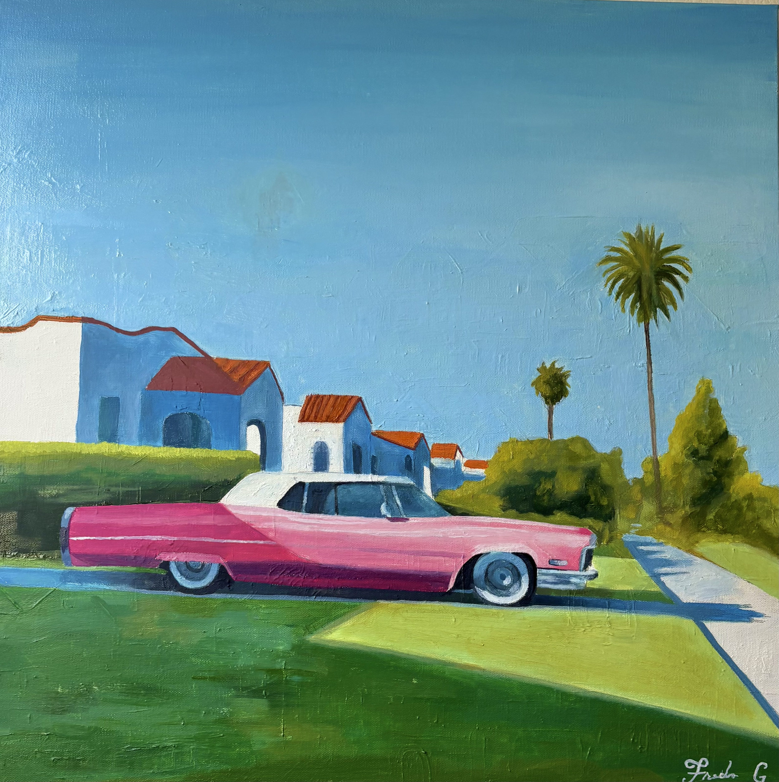 American Dream, 2025. Oil on Canvas. 24 x 24in