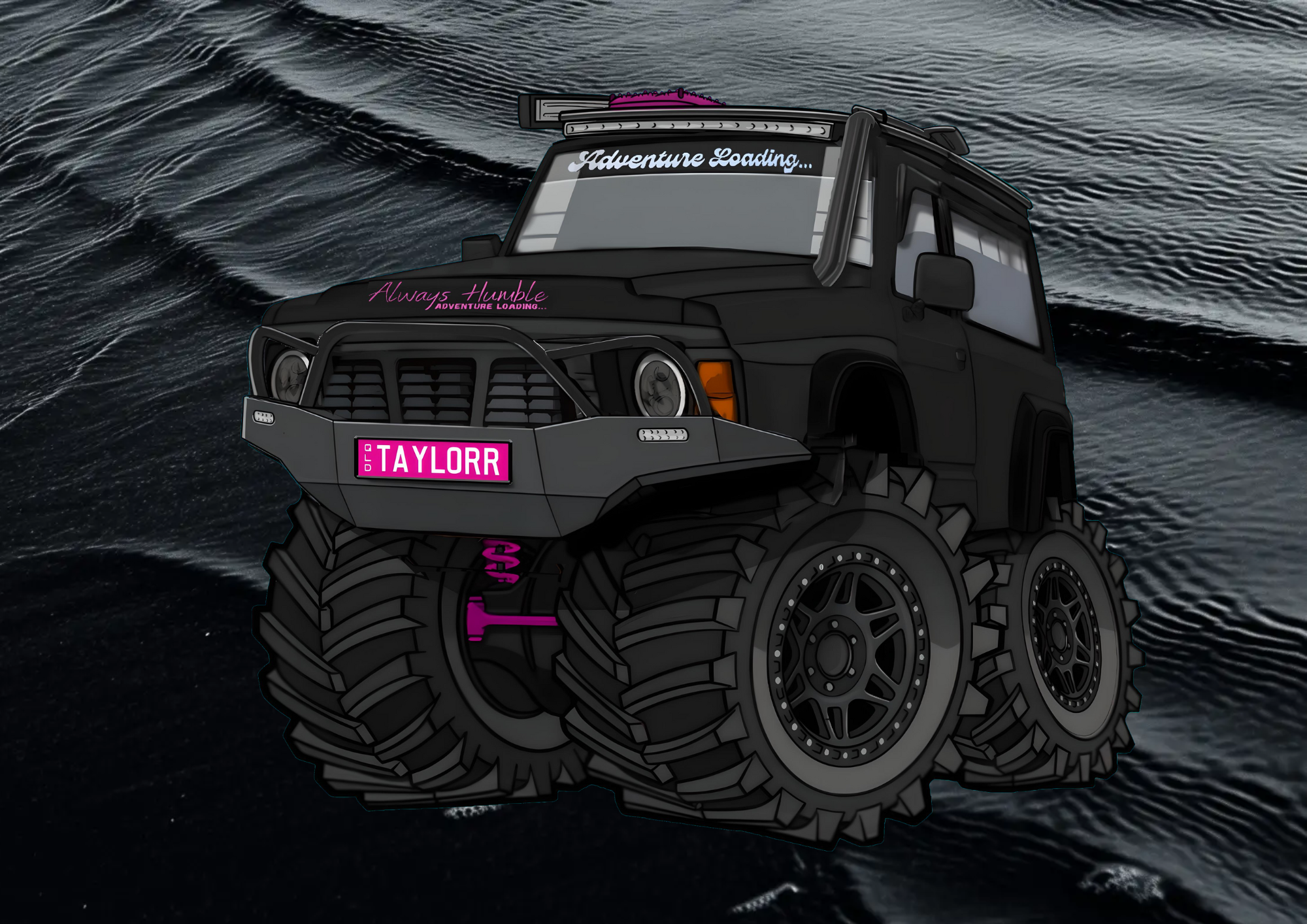 Custom 4WD Drawing