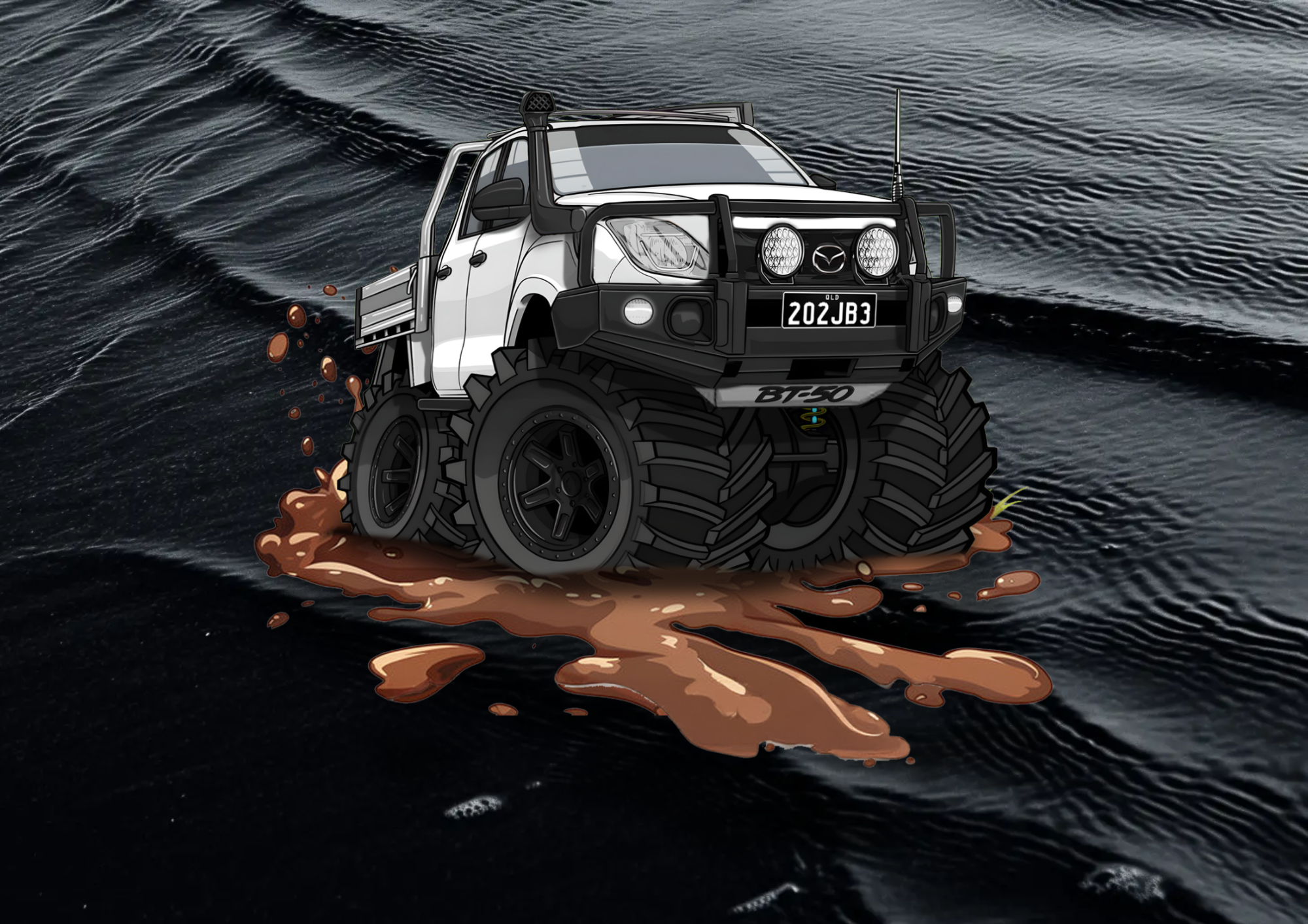 Die Cut UV DTF Stickers 4WD