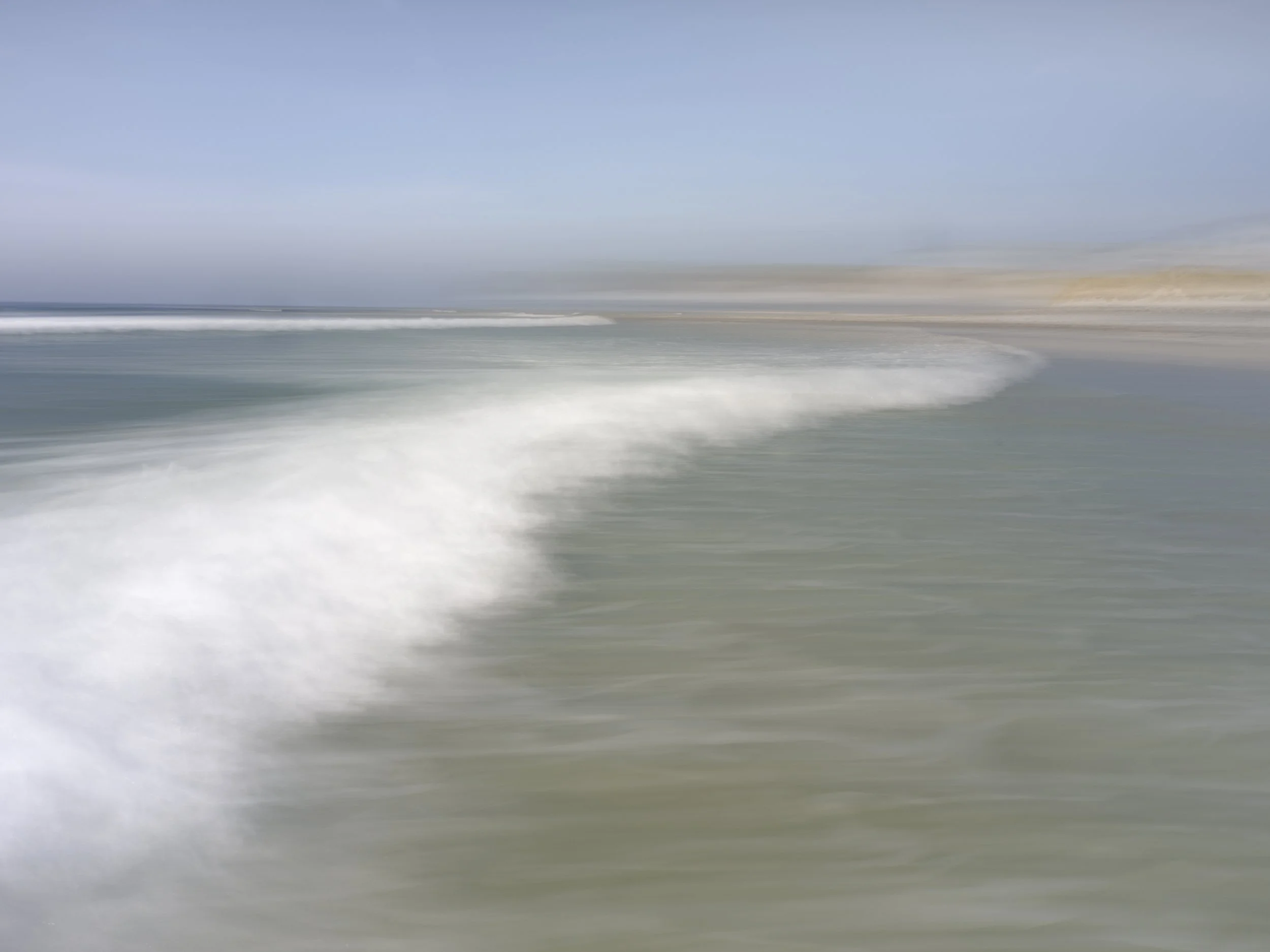Panning with the waves along the Hebridean shoreline.
