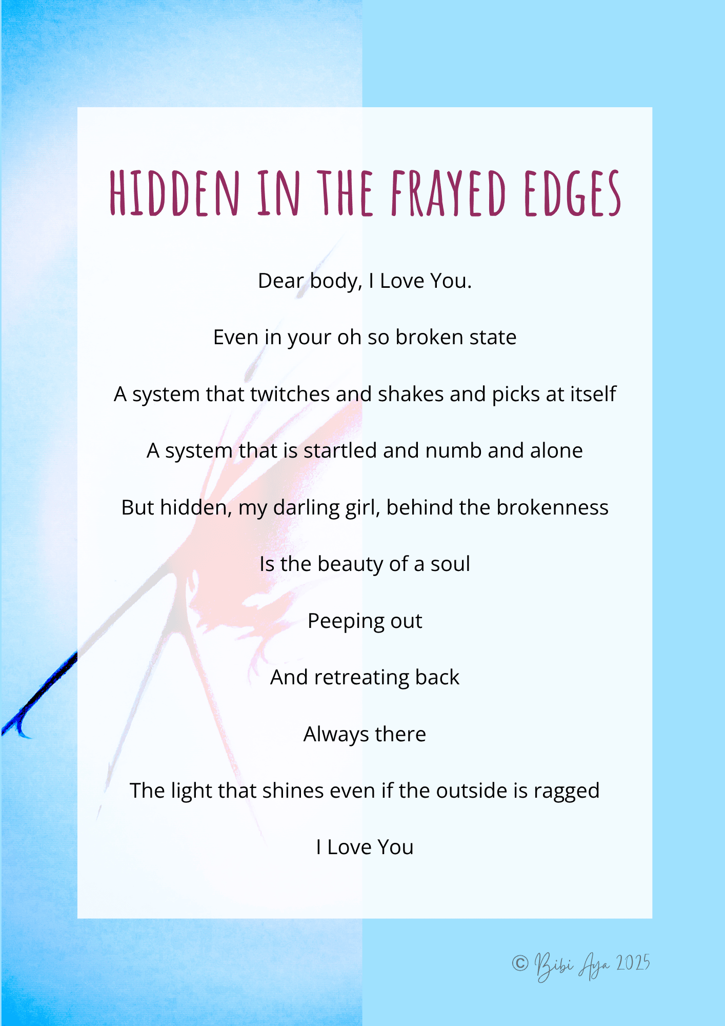 Hidden in the Frayed Edges