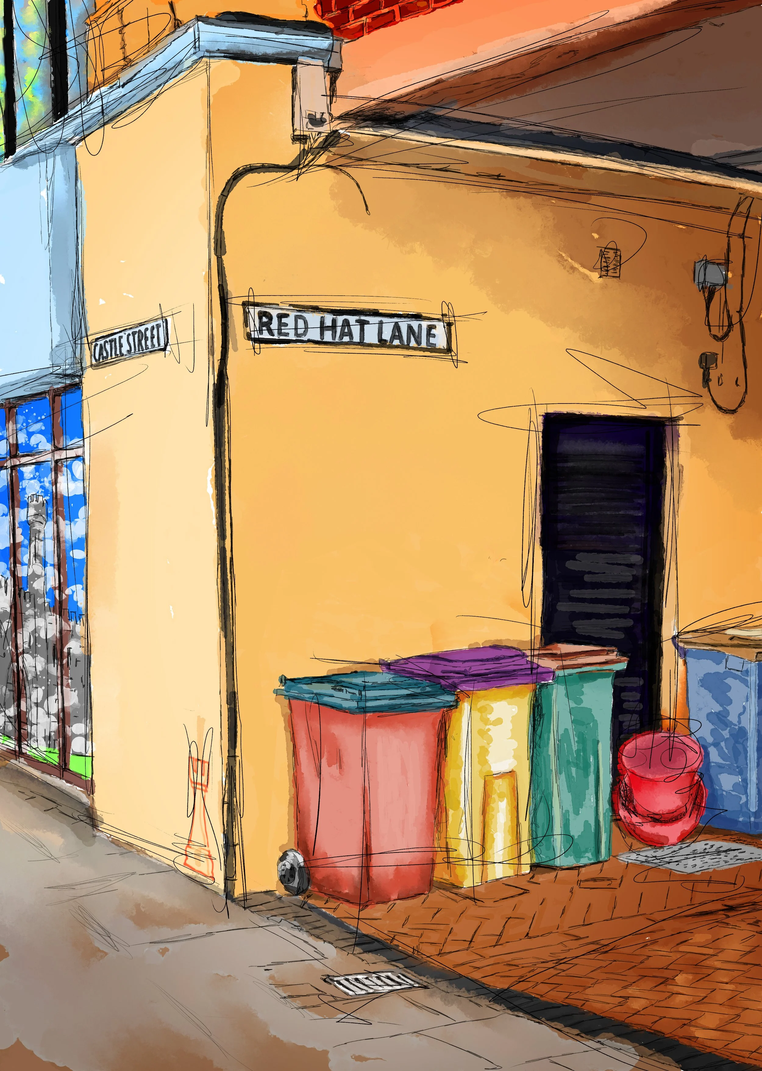 Red Hat lane, why is it called Red Hat Lane? Who knows?
