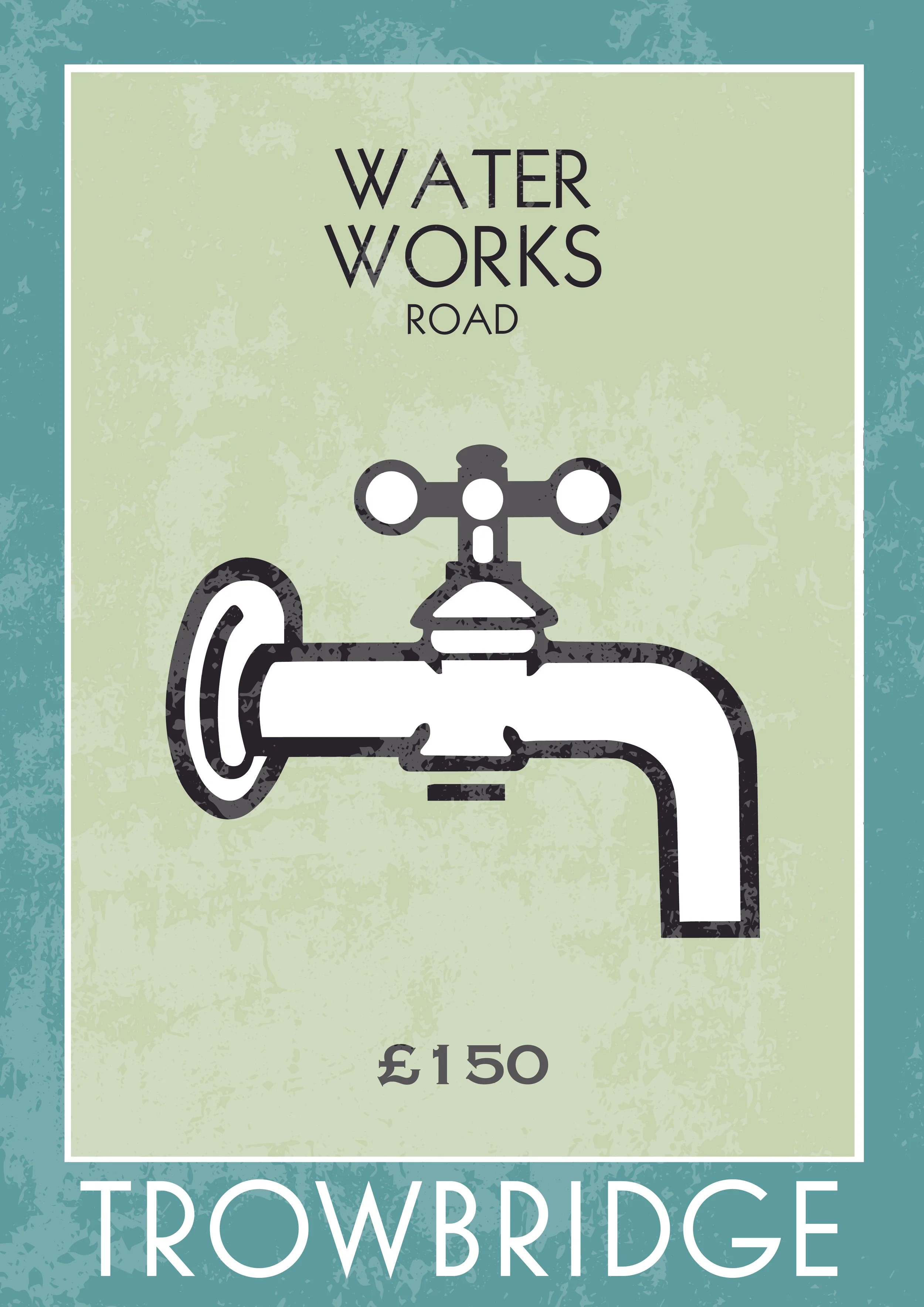 Waterworks Road Trowbridge Streetwise Collection print