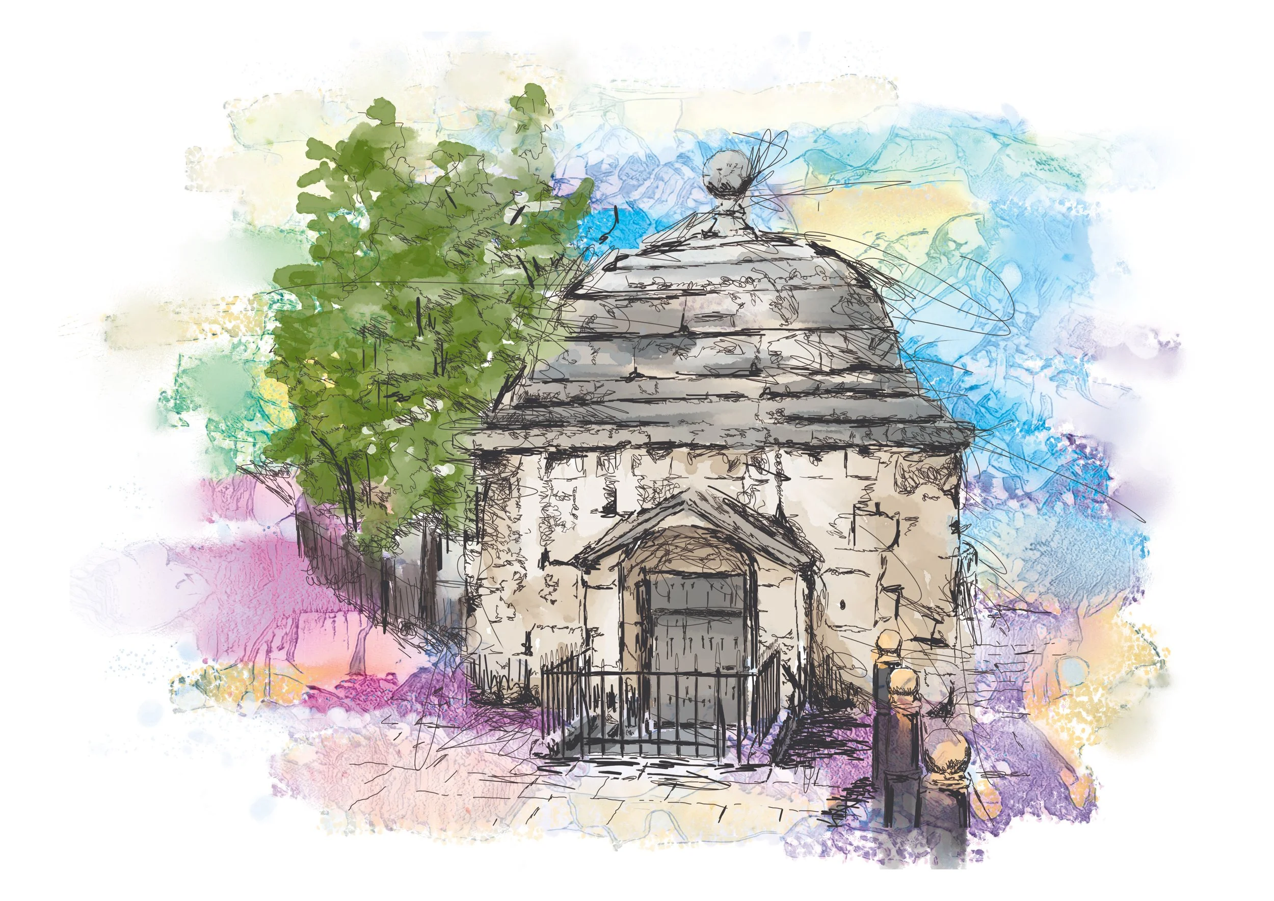 Illustrated Trowbridge Landmarks Prints and Postcards