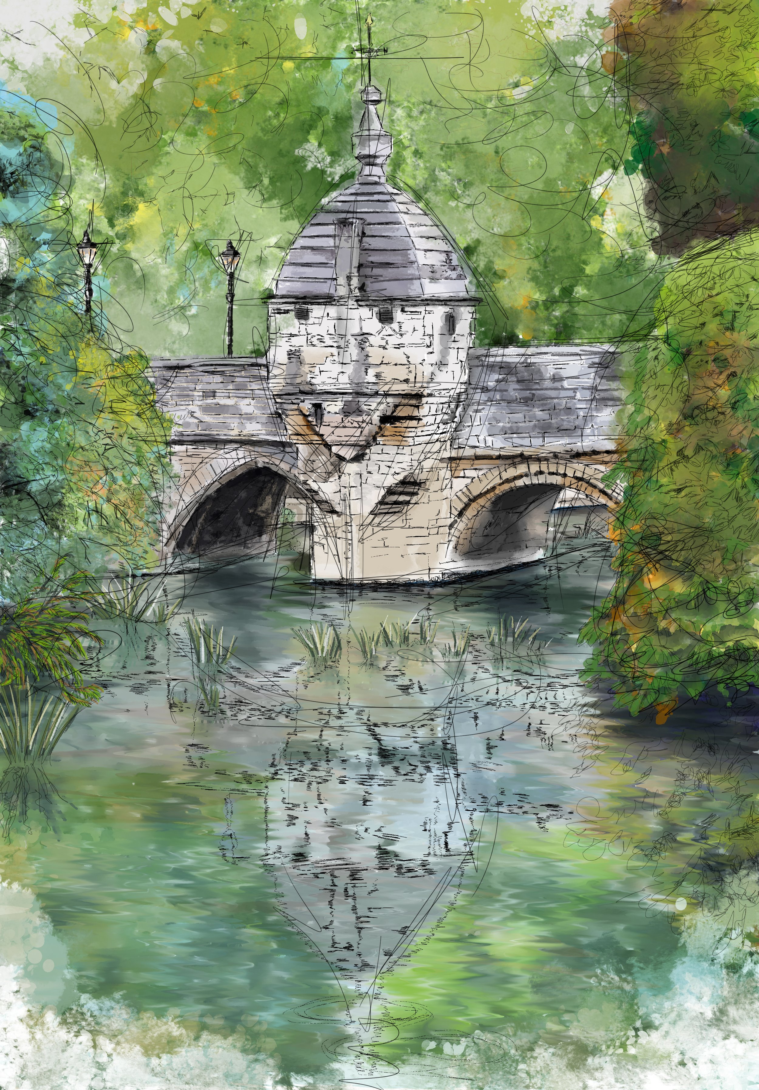 The Blind House on the Bridge in Bradford-on-Avon