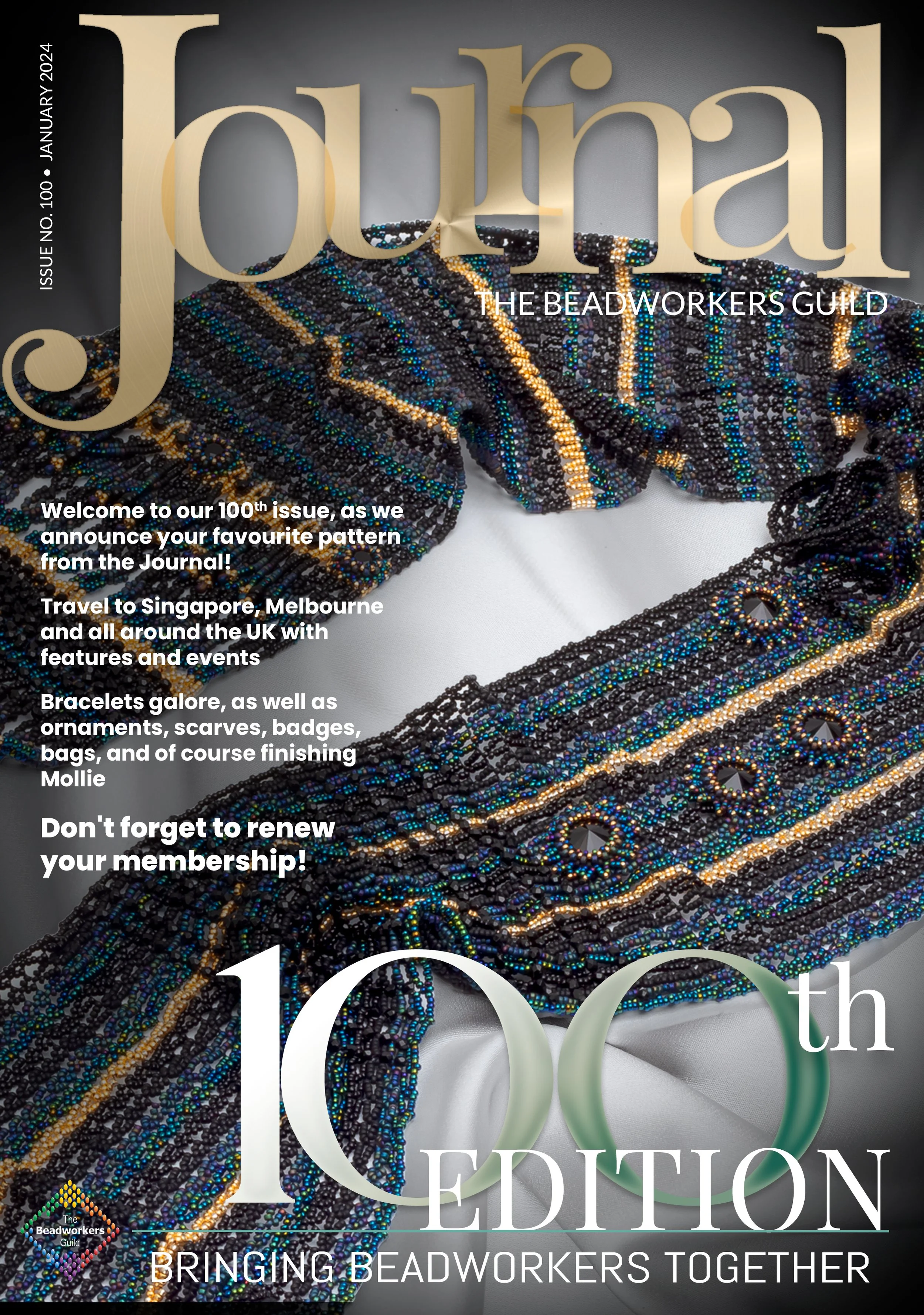 52-page magazine I have designed and printed for the Beadworkers Guild. This magazine is sent across the world in paper form and digitally