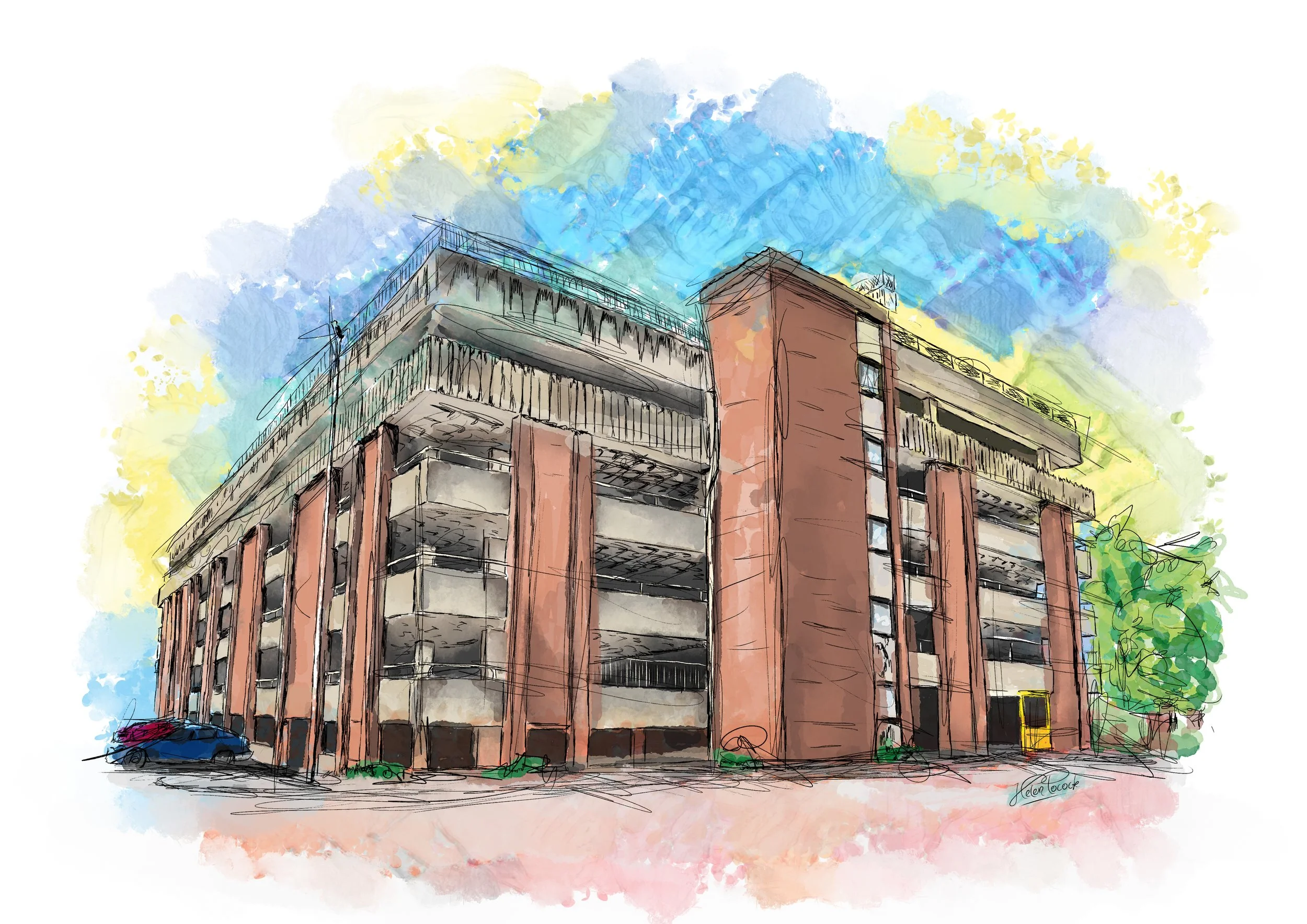 Illustrated Trowbridge Landmarks Prints and Postcards