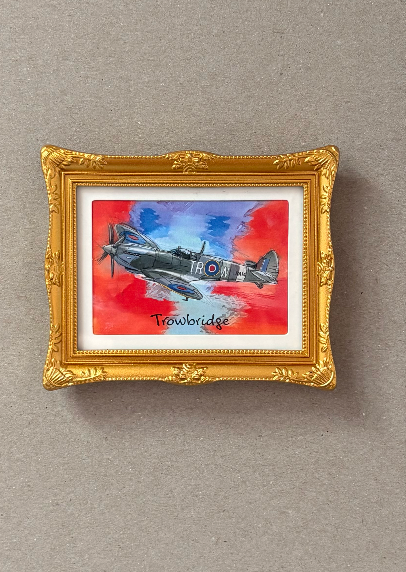Spitfire aircraft Trowbridge collectable magnet