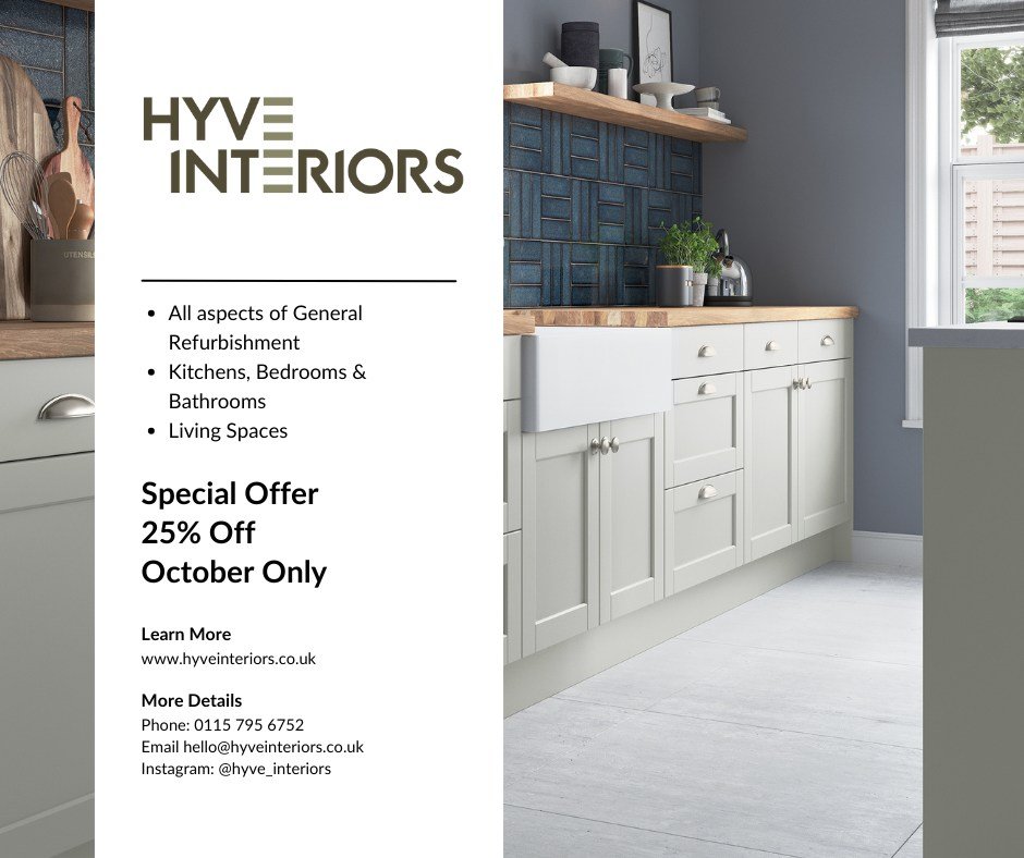At HYVE Interiors, we specialise in transforming kitchens, bathrooms, and interior spaces with a complete refurbishment service. From tiling, painting and decorating to plumbing and electrical works, we take care of every detail to bring your vision