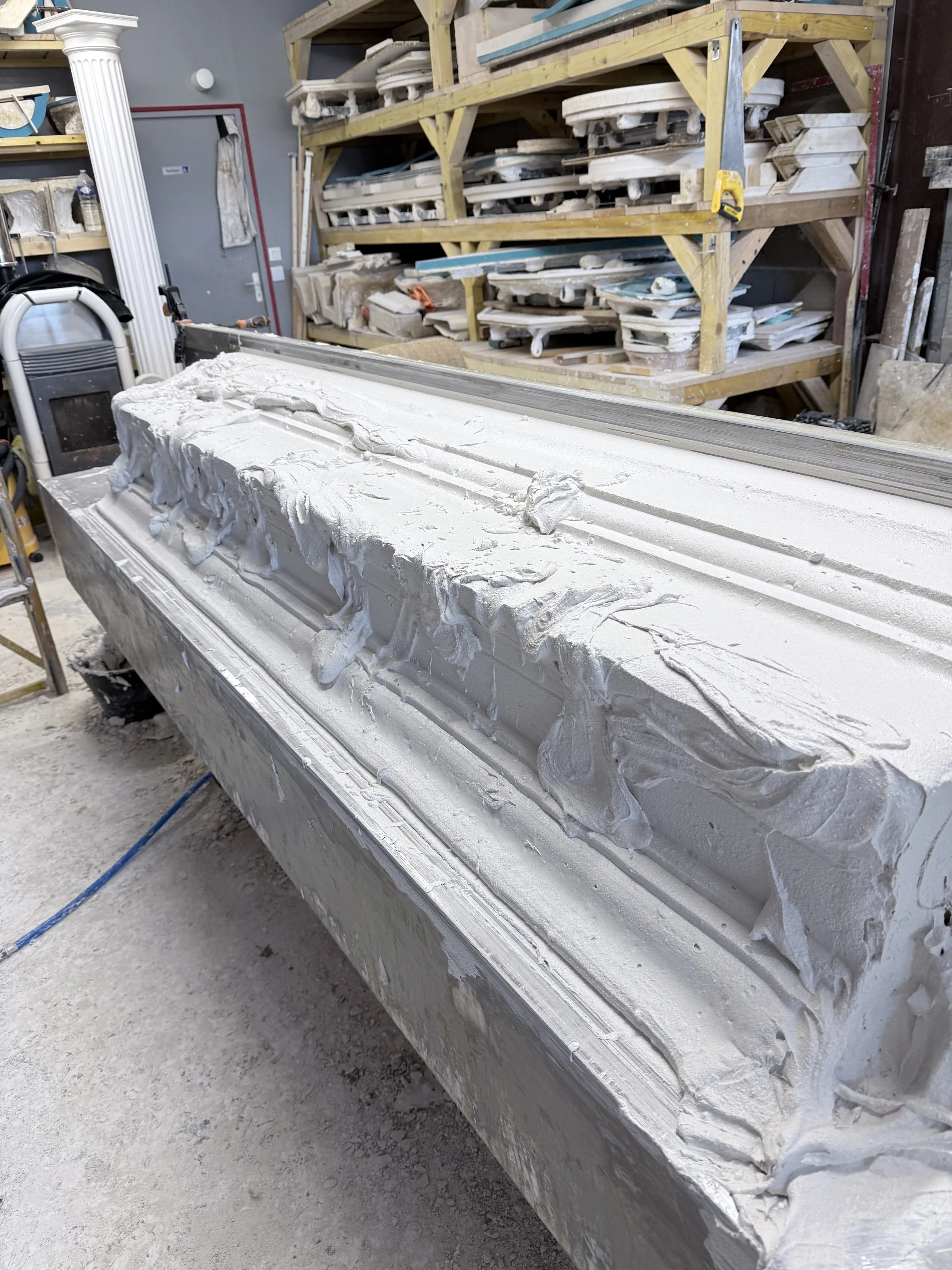 Fabrication d’une corniche