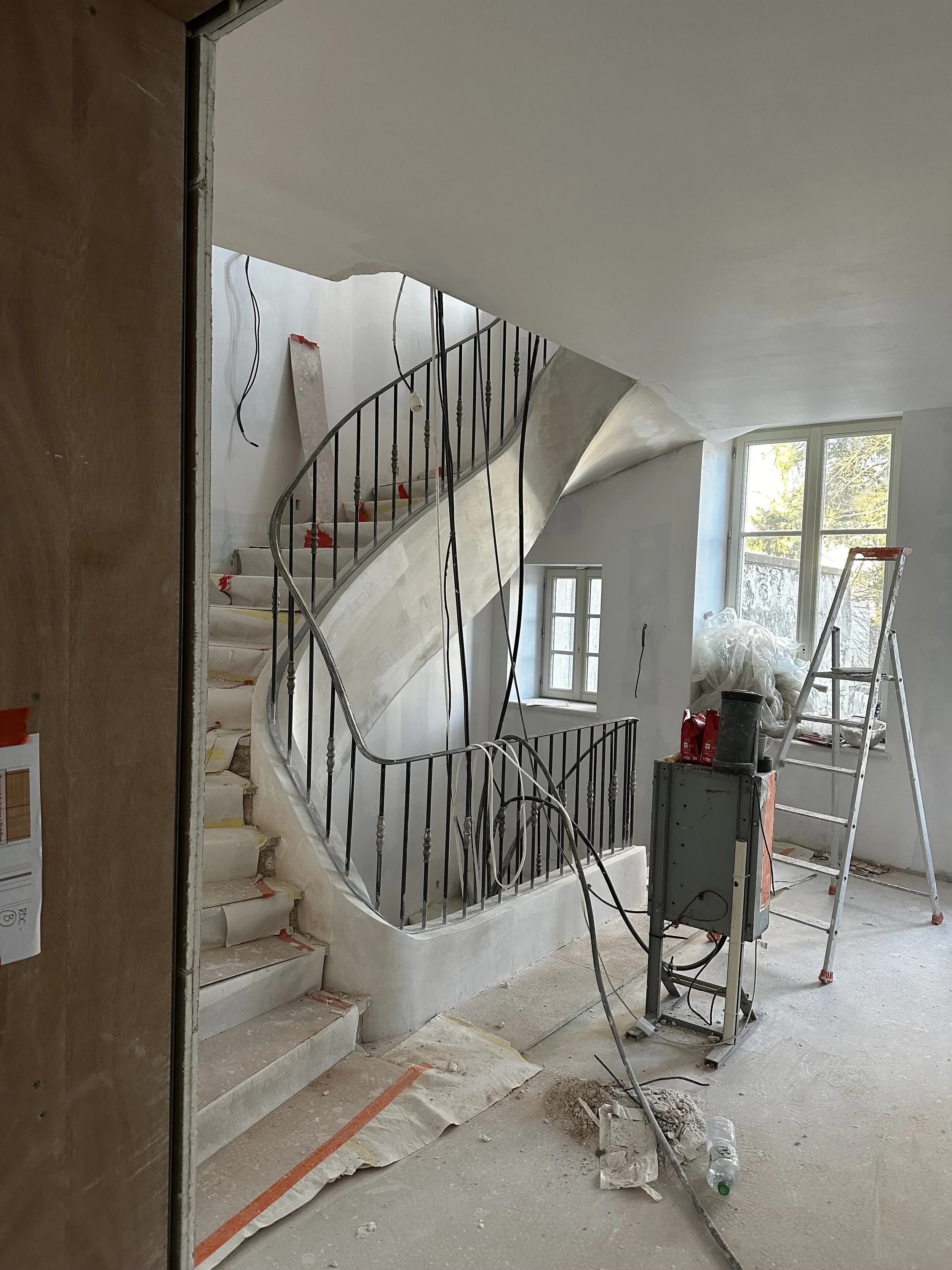Rénovation d'un limon d'escalier