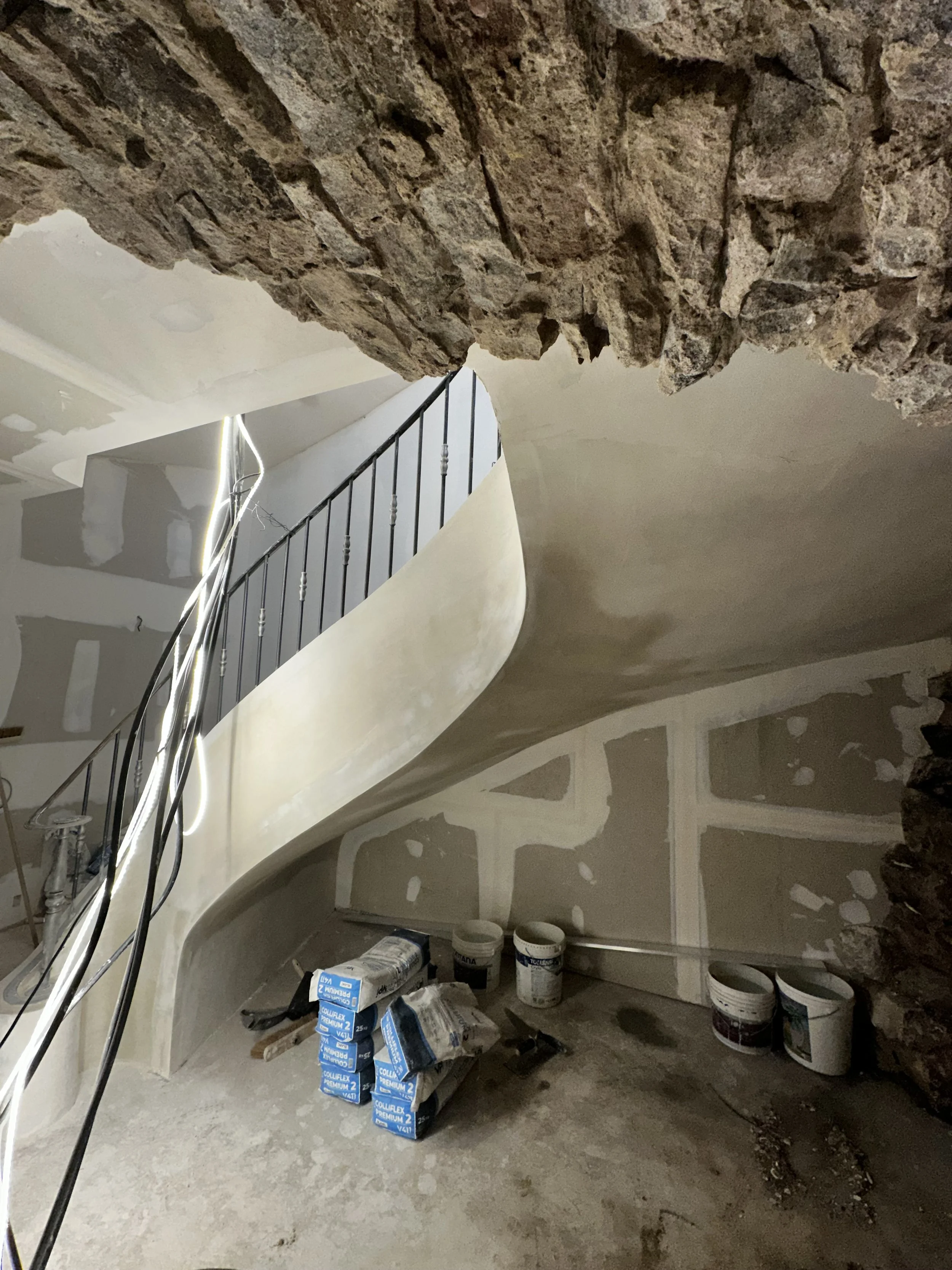 Rénovation d'un limon d'escalier