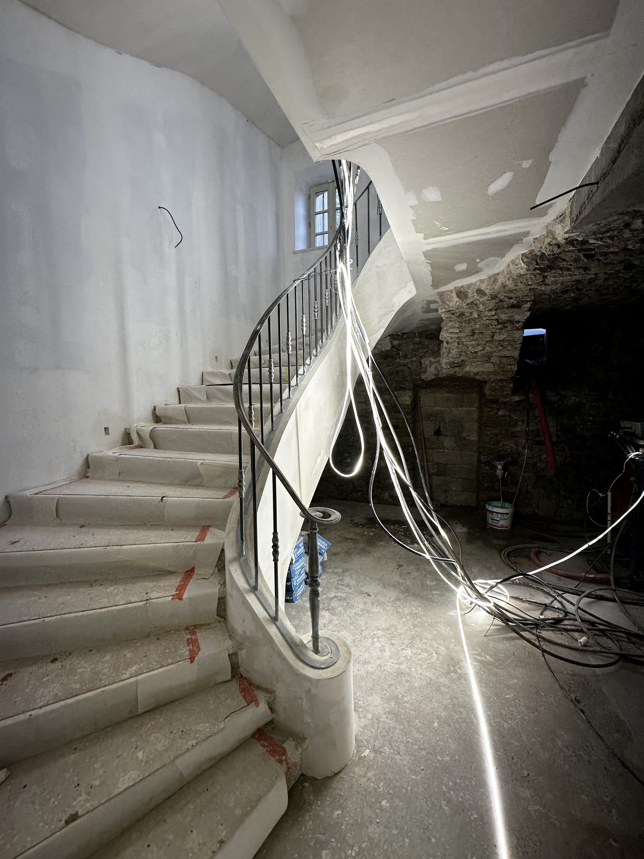 Rénovation d'un limon d'escalier