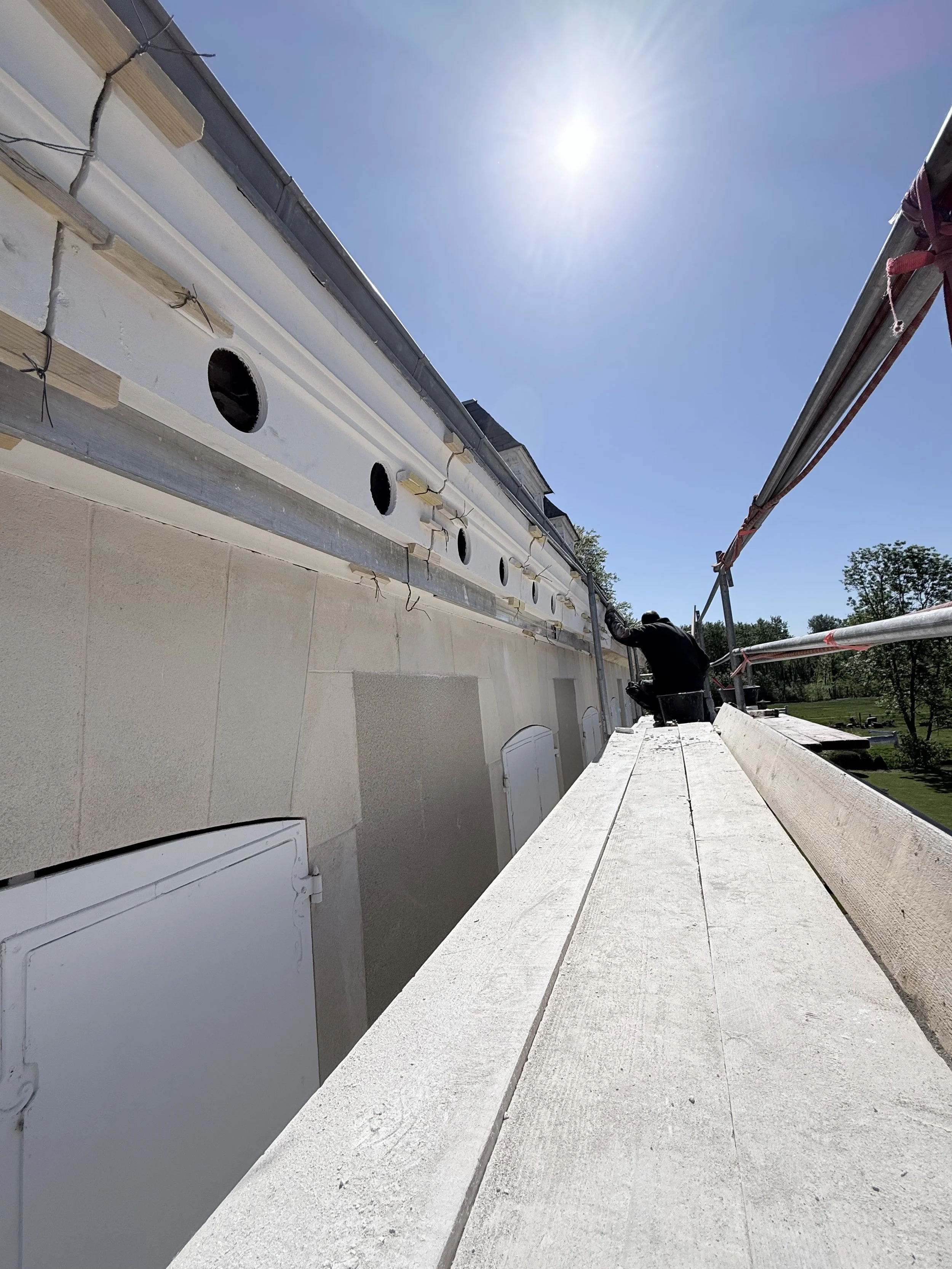 Rénovation d’une corniche extérieure