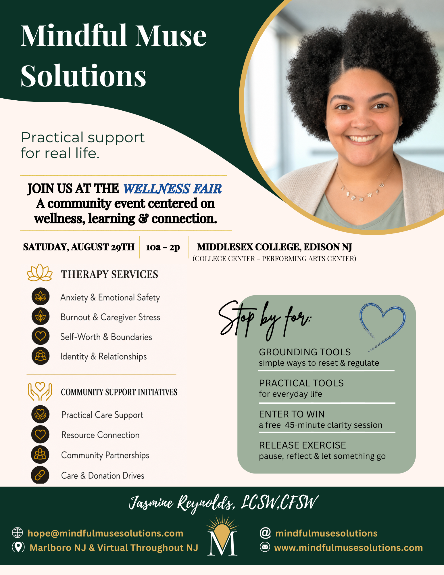 Mindful Muse Solutions Joins the Middlesex College Wellness Fair in Edison, NJ