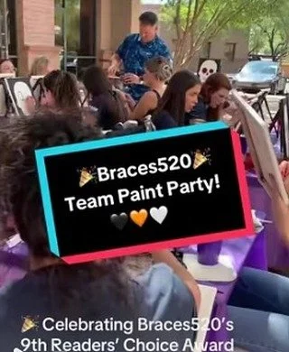 Laughter, teamwork, and art = the perfect way to celebrate success! 🙌🏼

@Braces520 Thank you for choosing TJ&rsquo;s Paint Parties! 🎨💜 

#TeamBuilding #Braces520 #BestOrthodontist #tjspaintparties #tucsonevents