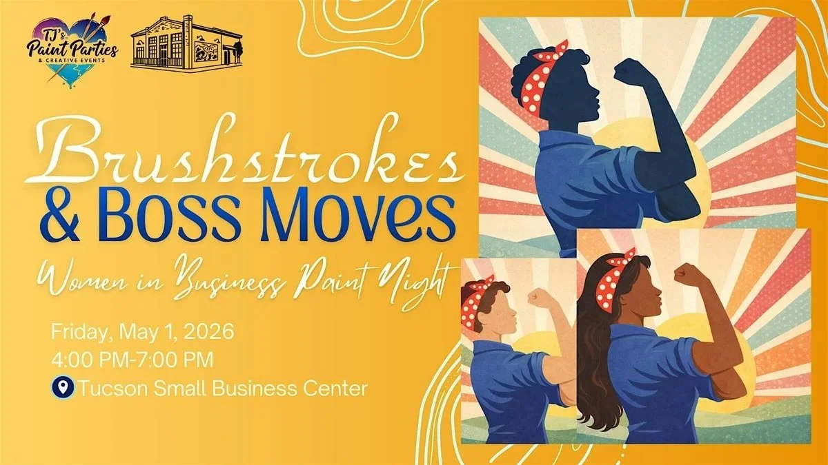 Brushstrokes &amp; Boss Moves: Women in Business Night
Featuring a Canvas Painting Experience by TJ&rsquo;s Paint Parties

Join us for an inspiring night of art, networking, and socializing. Your ticket includes a guided painting experience, along wi