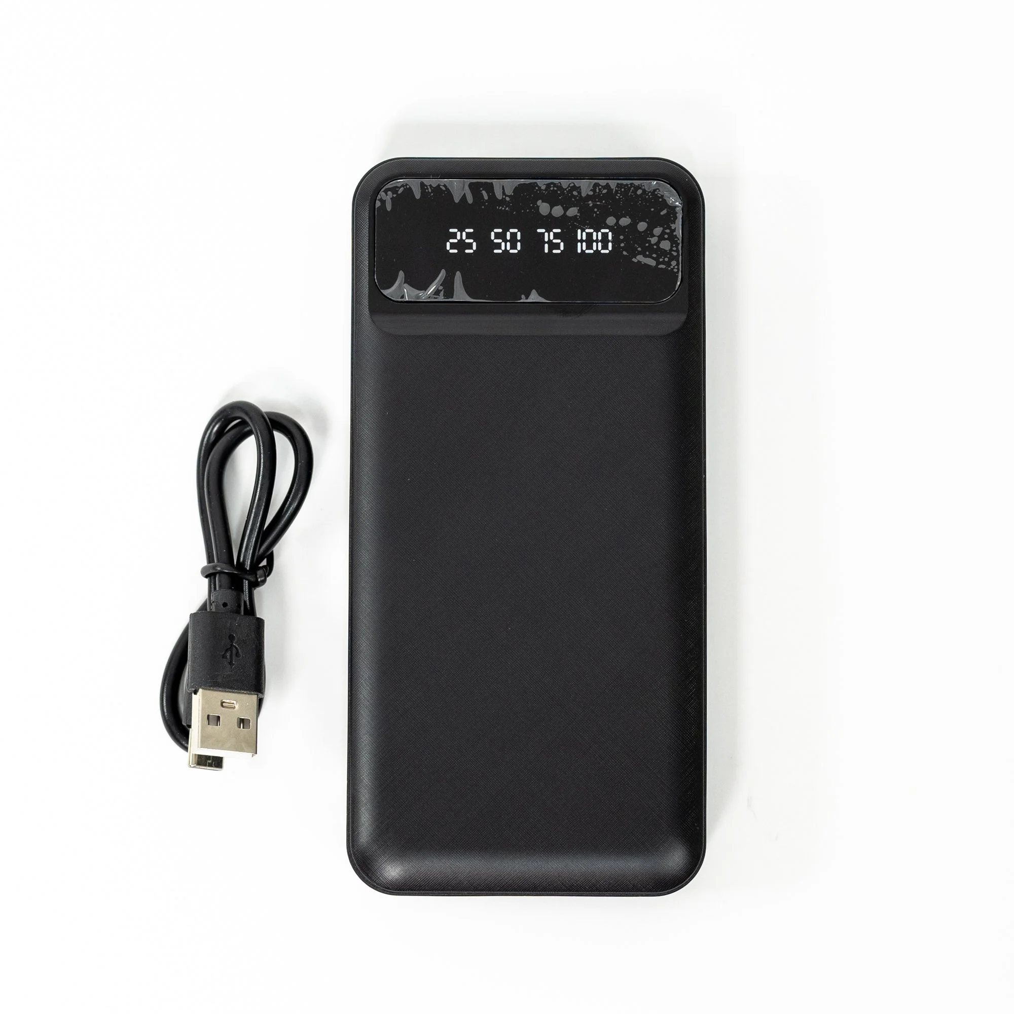 Power Bank Μαύρο με LCD Οθόνη – 20.000mAh