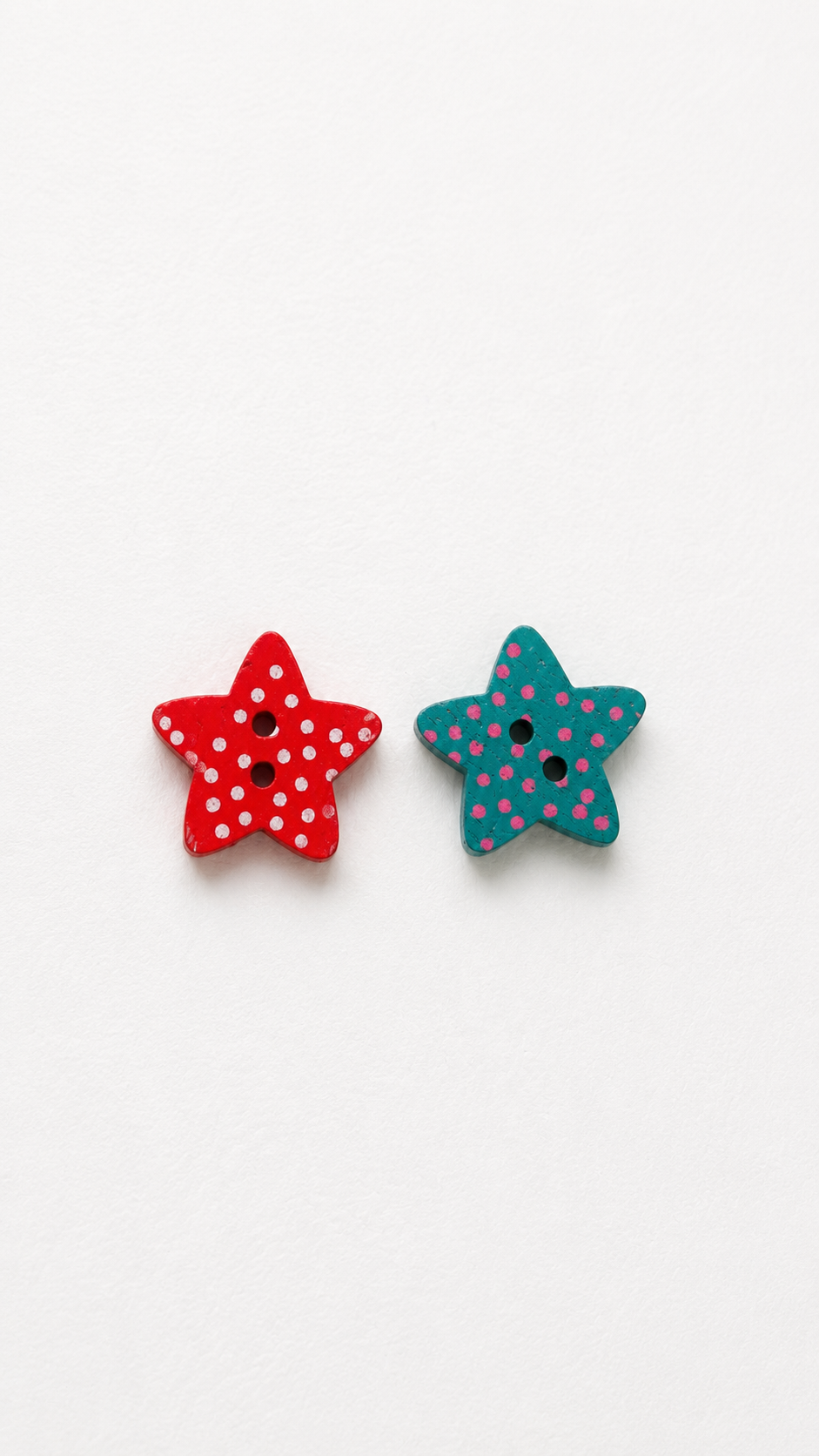 Botón Infantil Estrella de Madera