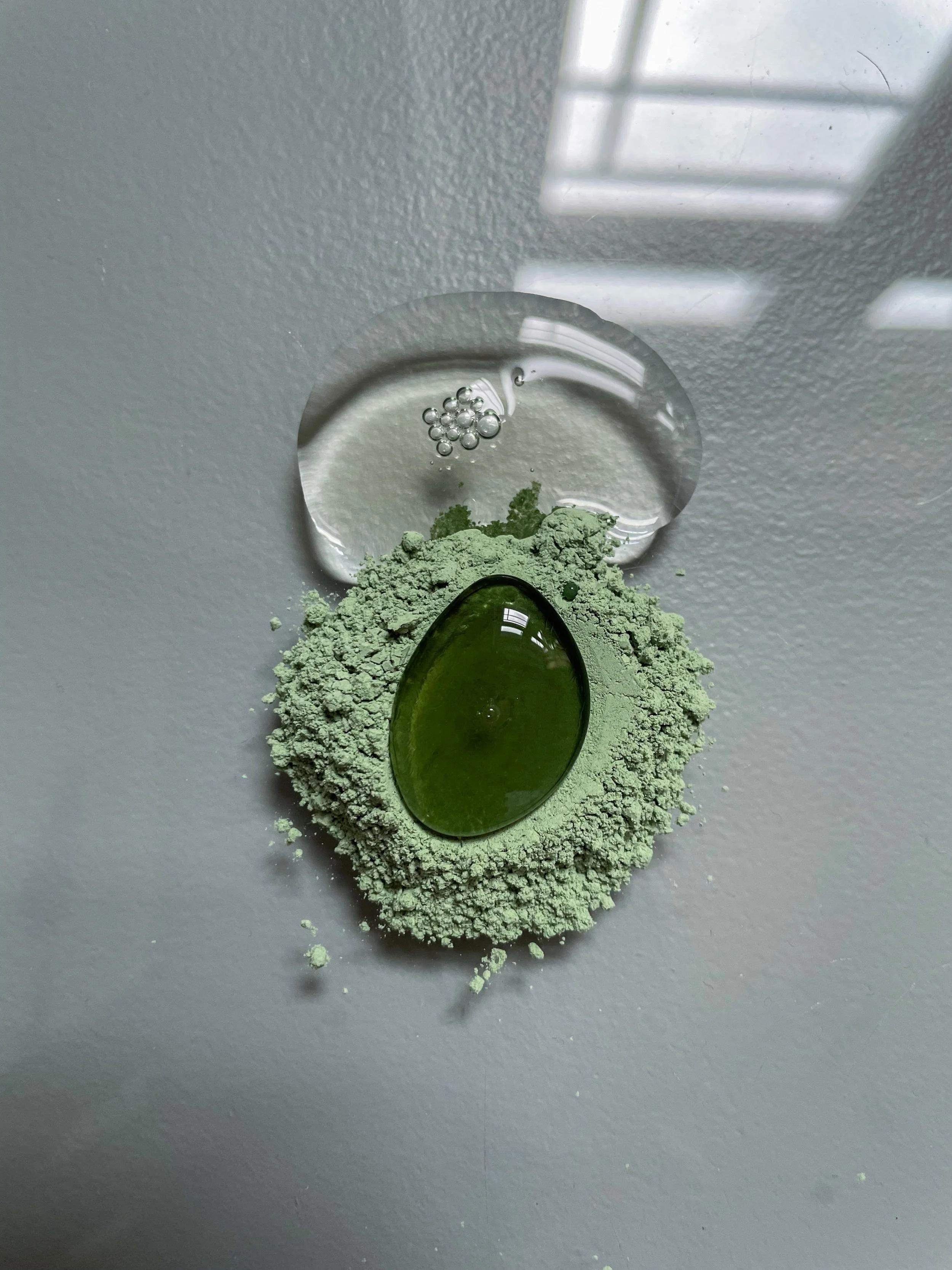 Groen aarde pigment, groene oker, Earth pigments, verfpigment