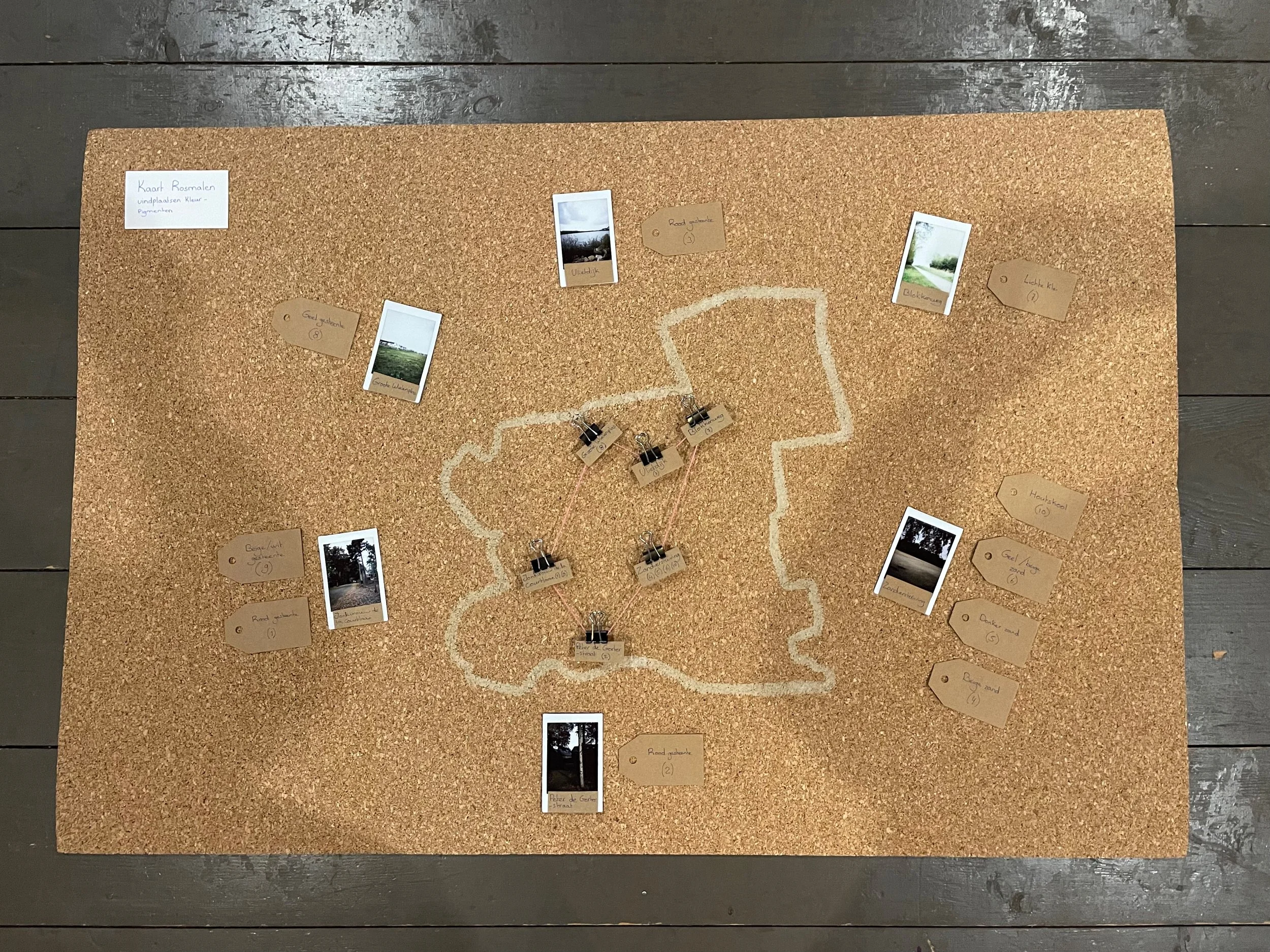 Broedplaats Bossche School expositie gegrond door kleur, plattegrond Rosmalen