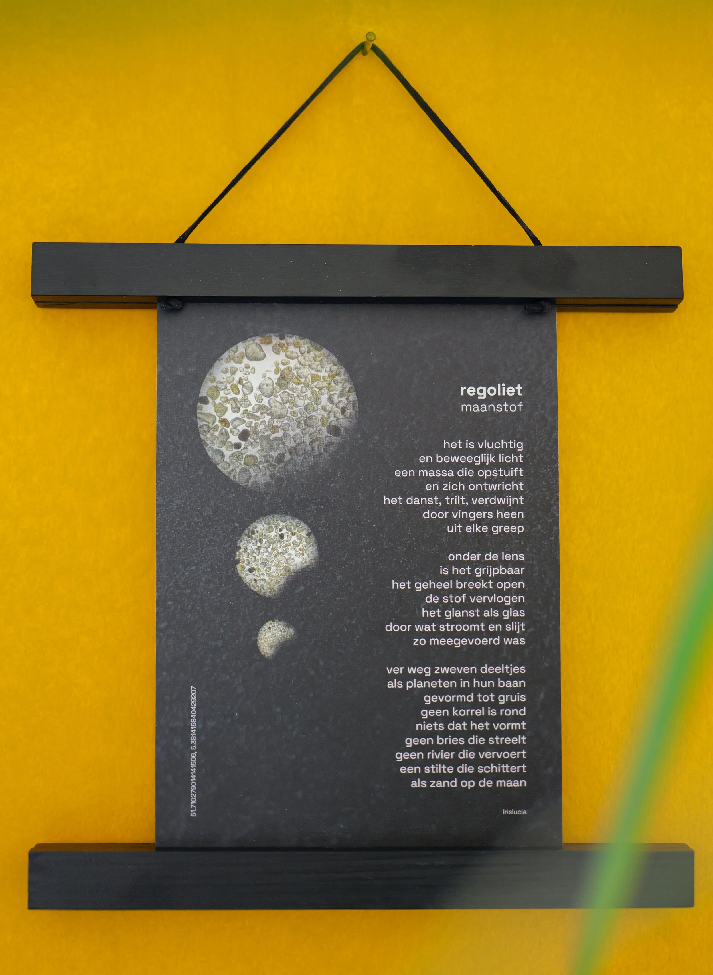 regoliet maanstof print productfoto