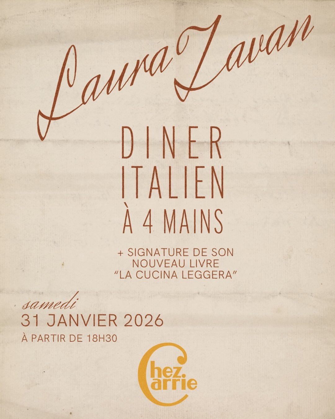 Ce samedi 31/01 avec @laura.zavan - lasagnes roul&eacute;es, gnocchis, puntarelle&hellip; Laura d&eacute;dicacera &eacute;galement son nouveau livre &laquo;&nbsp;La Cucina Leggera &raquo;
Originaire de la V&eacute;n&eacute;tie, Laura Zavan d&eacute;f