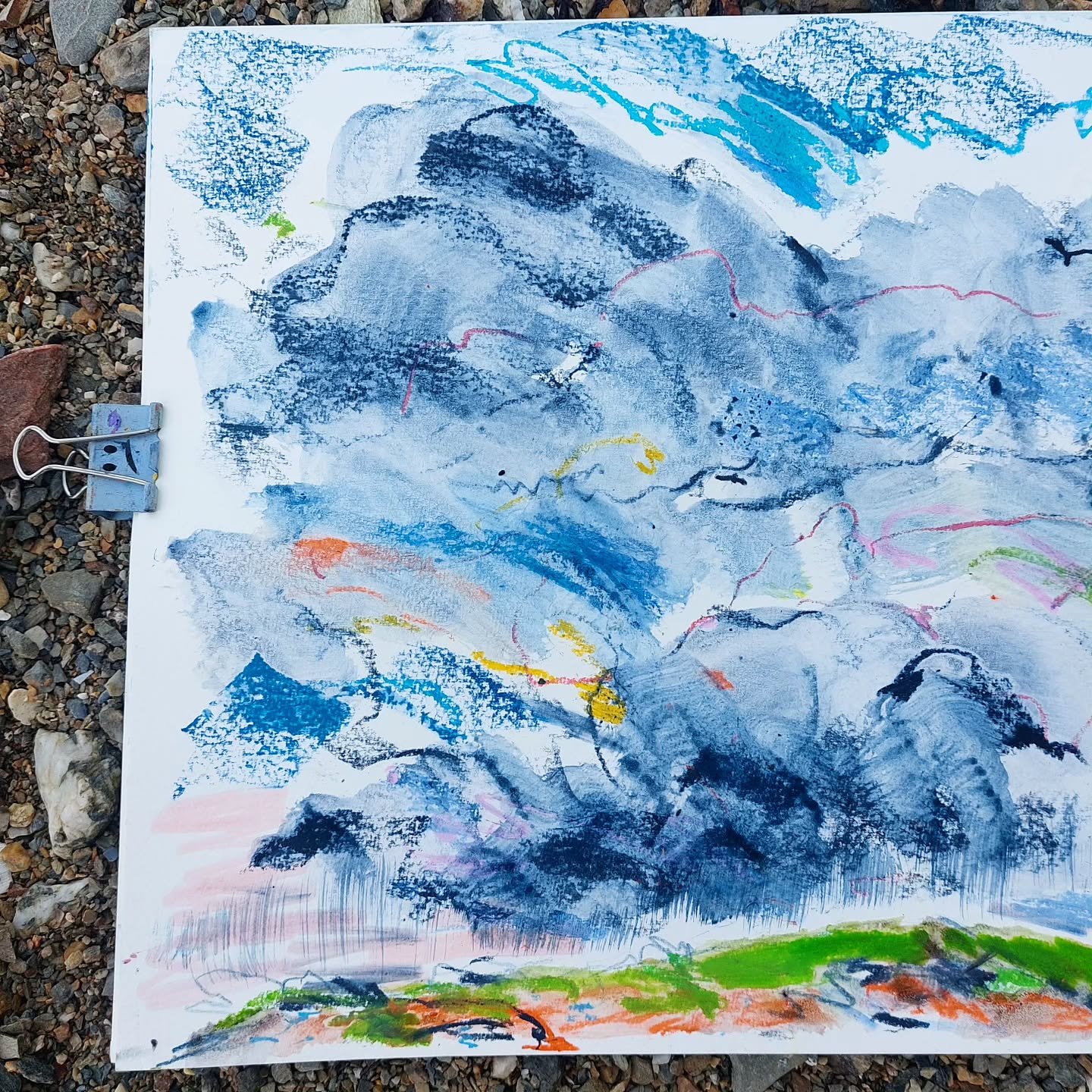 Mylor sky :))).

I had Aurora Runaway in my head the entire time I painted this.

I think my mind wants me to fly away into the sky and live as bird :)). 

So obsessed with the huuuuge storm clouds and how far up the birds can fly. 

Just watching th