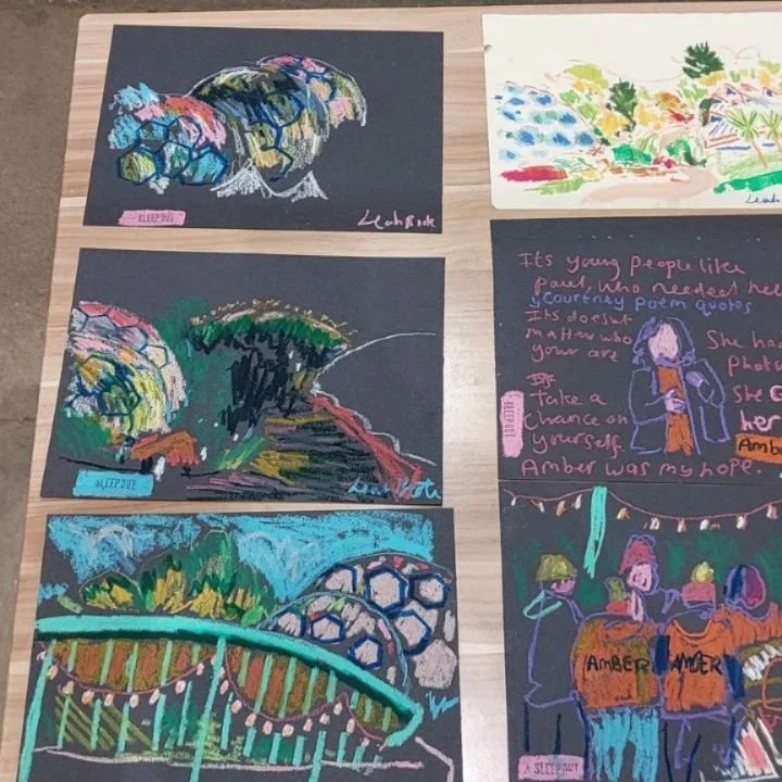 All the artwork created on the day yesterday by amazingly talented artists!! @milliewilkins @kirsty.banks.art @anna.robinson @rosie_flatt @thetrevaskis  which became souvenirs for everyone who took part :))). 🖼🥰

Thank you again for inviting me! 

