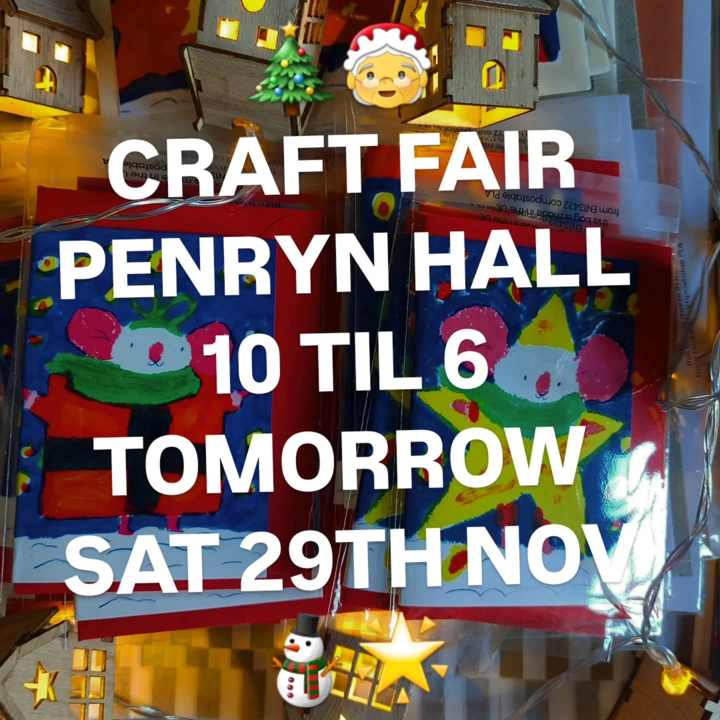 🎄🤶⛄️Penryn Hall Craft Fair!

I'll be there from 10 till 6 :)) 

I've got Prints from my adventures with my sketchbook around Cornwalll, also in card form and cute little Christmas cards!
🎁❤️🌟

#leahbooteillustration