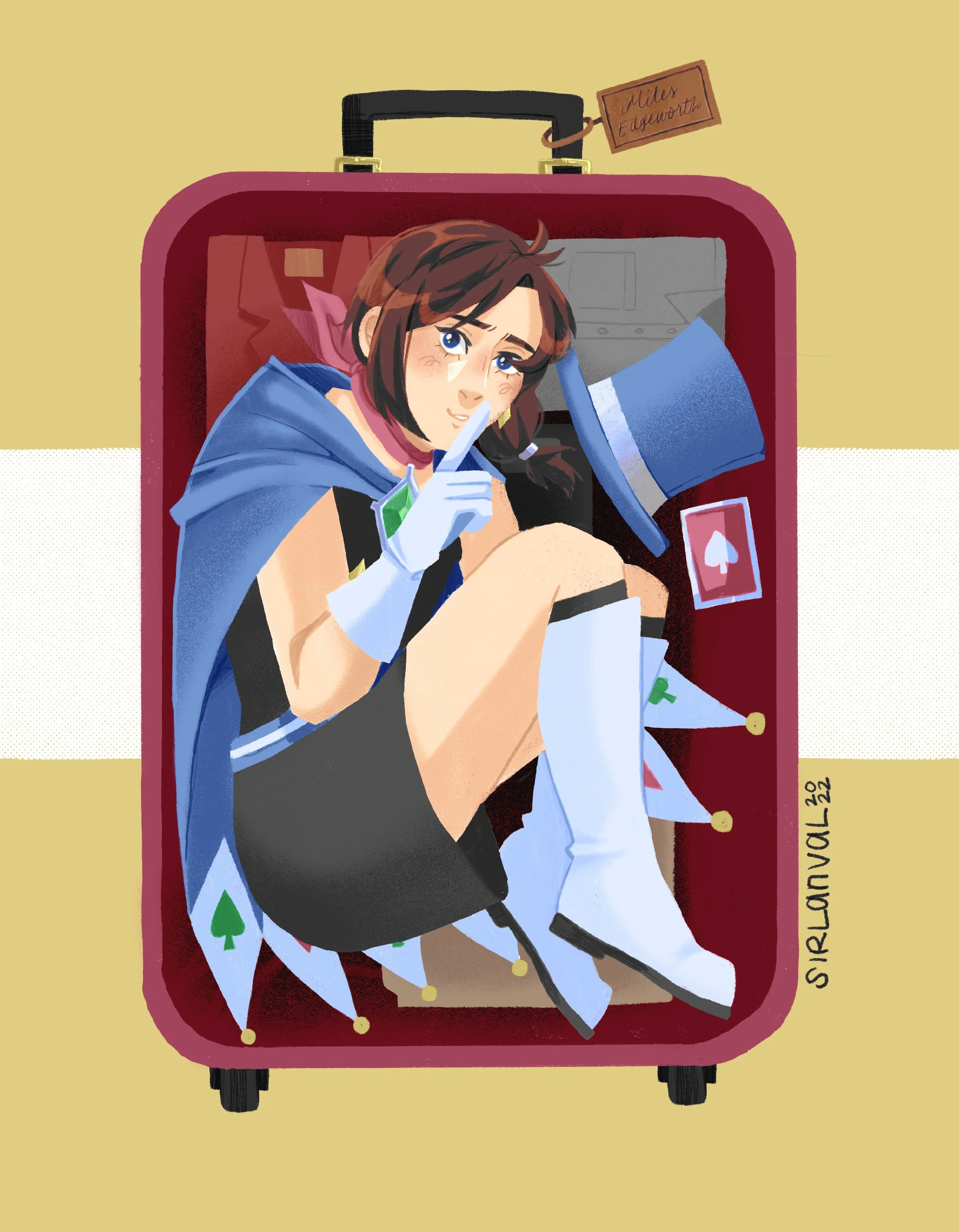 Trucy Suitcase Print