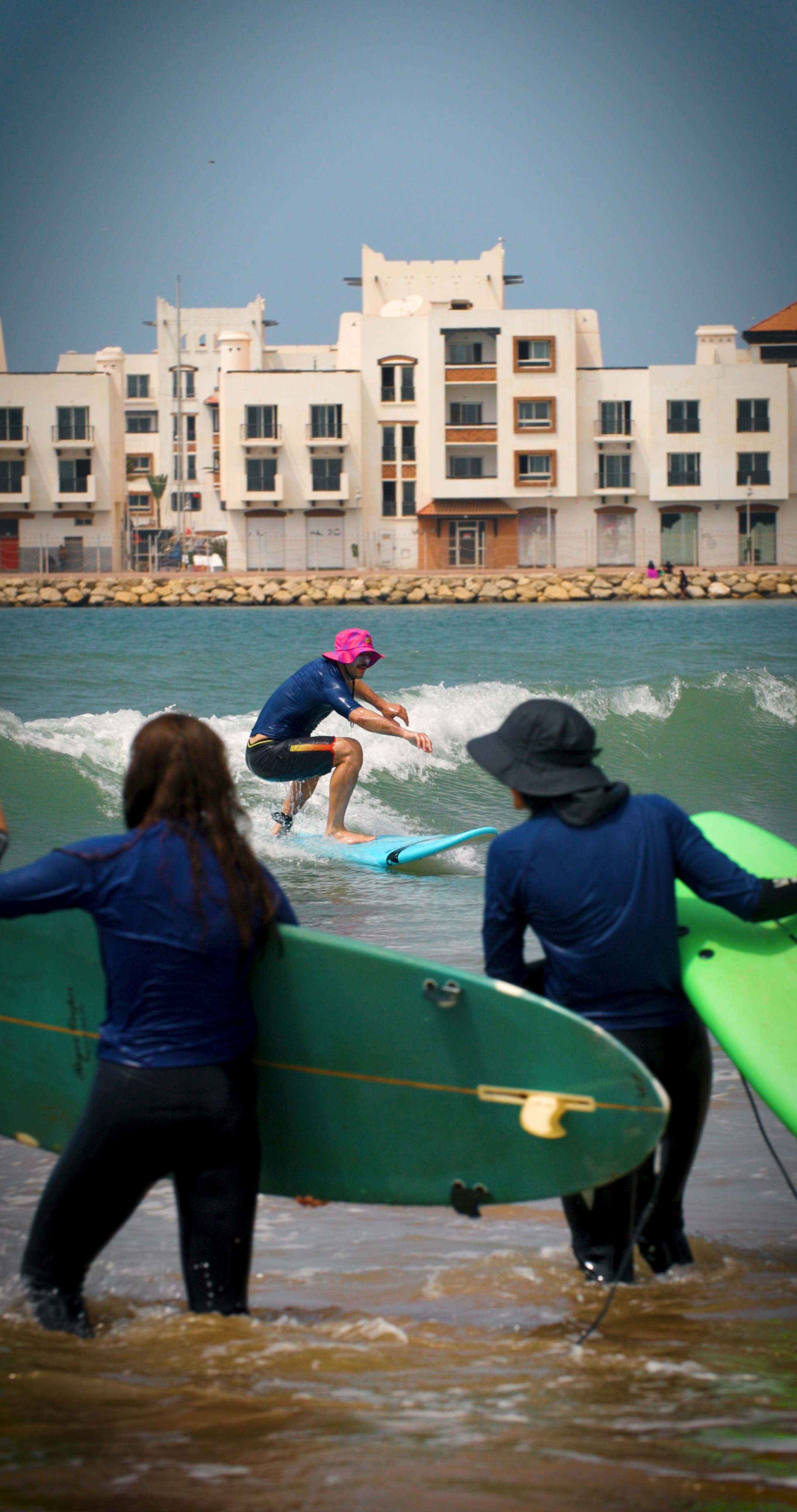 Beginner surf lesson Morocco
