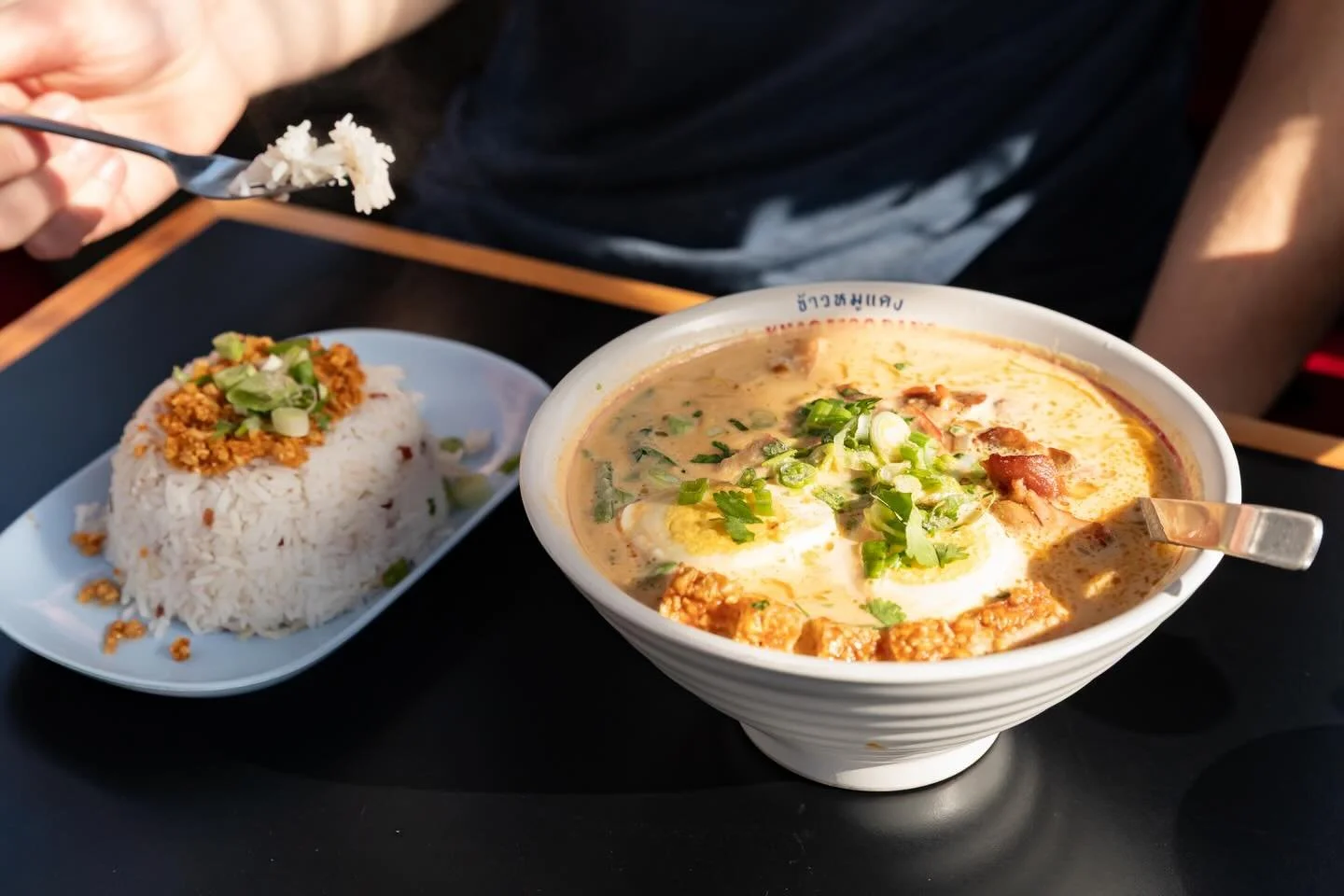 When everything on the menu sounds good and you don&rsquo;t know where to start, Ba-Mhee Tom Kha broth makes it simple &mdash; warm, comforting, and layered as you go 🍜
