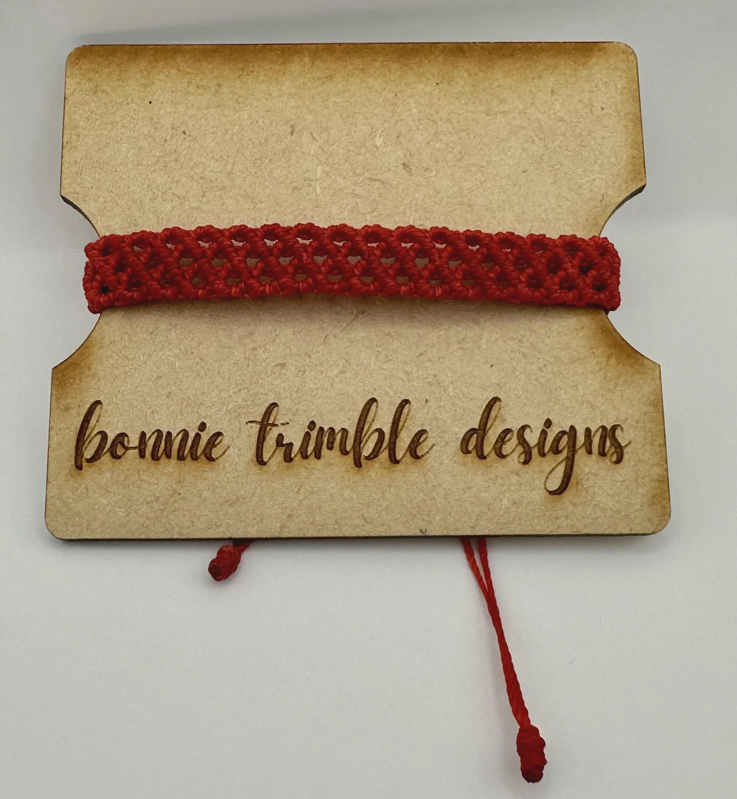close-up of the layered weave bracelet highlighting the depth and precision of the artisan micro-macramé technique.