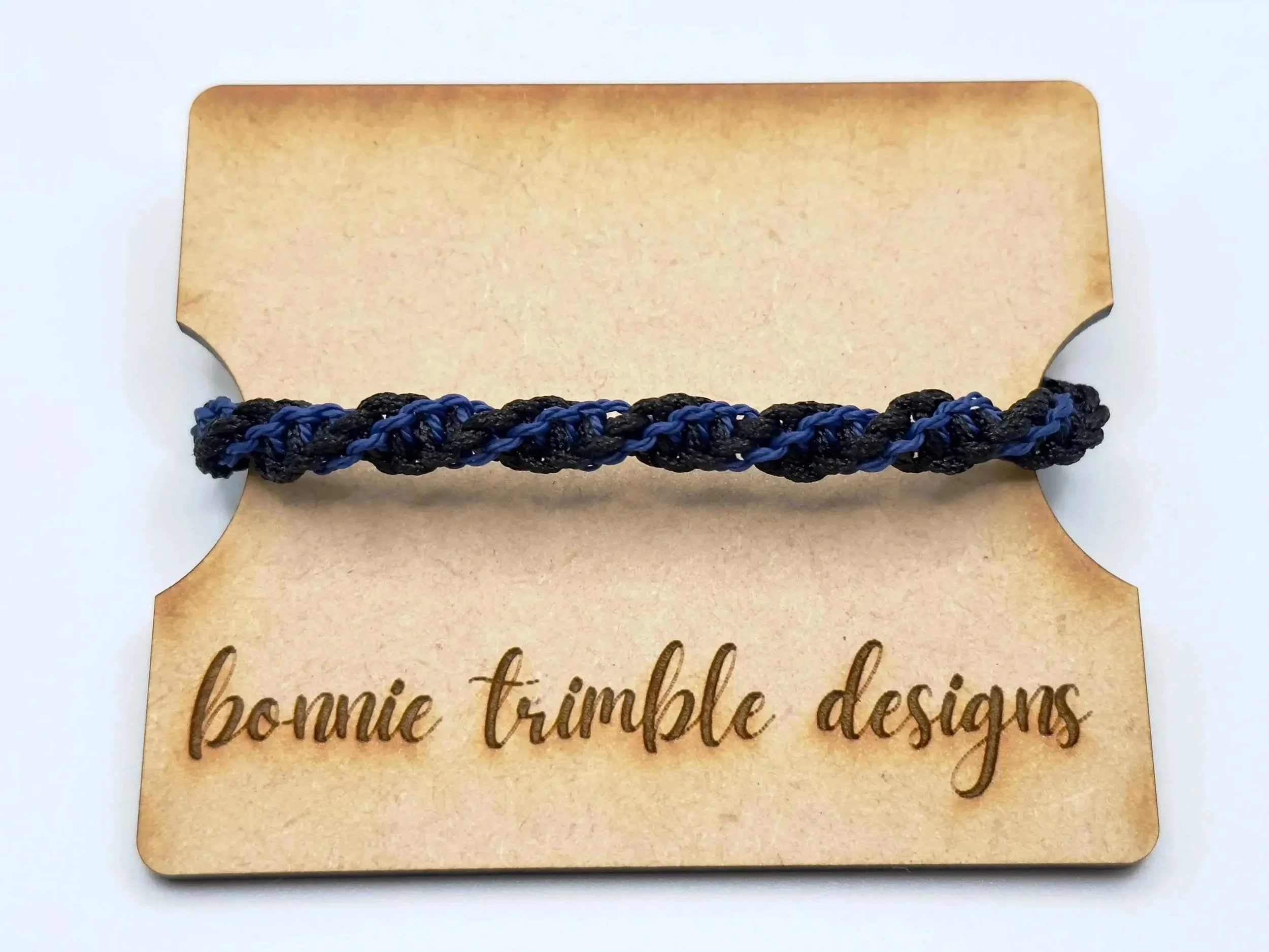 a low-profile, high-durability twisted macramé anchor designed for daily wear during any activity.