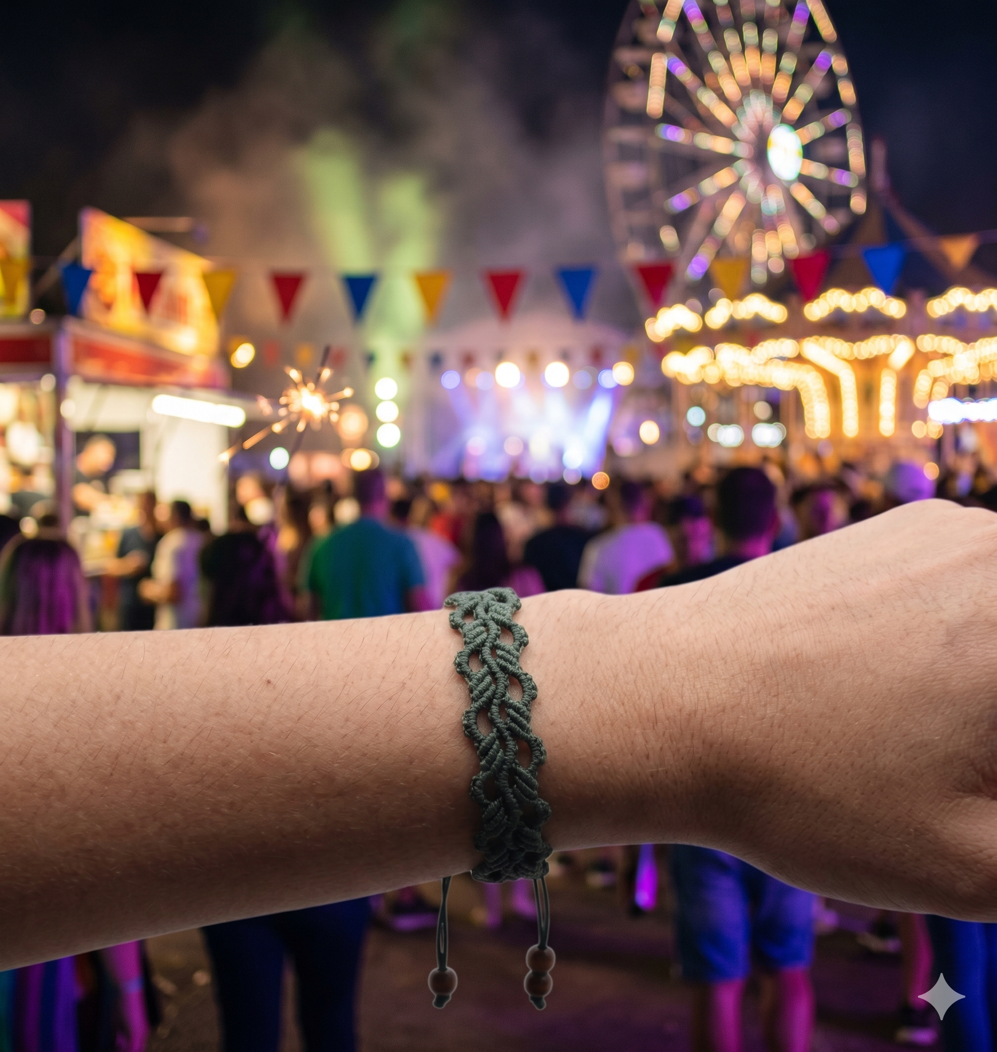 the botanical weave bracelet | handmade micro‑macramé | adjustable sliding knot | choose your color