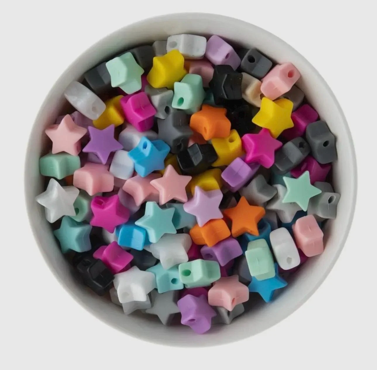 dainty gold-filled aesthetic bracelet with a matte silicone star accent and a polished finish.