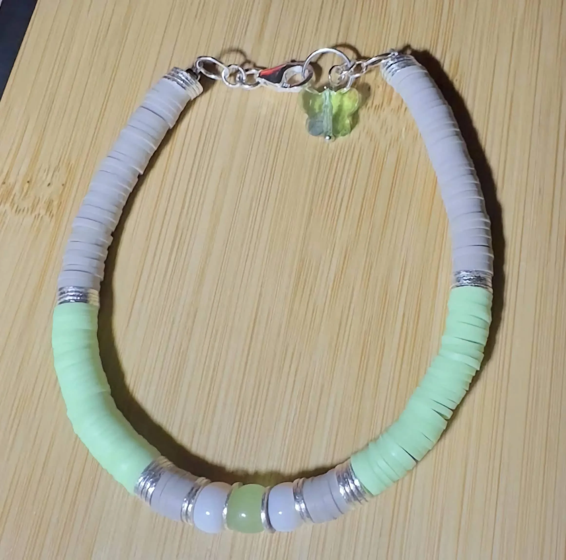 a modern "matching set" potential featuring the sterling silver butterfly charm and customer-selected color palettes.