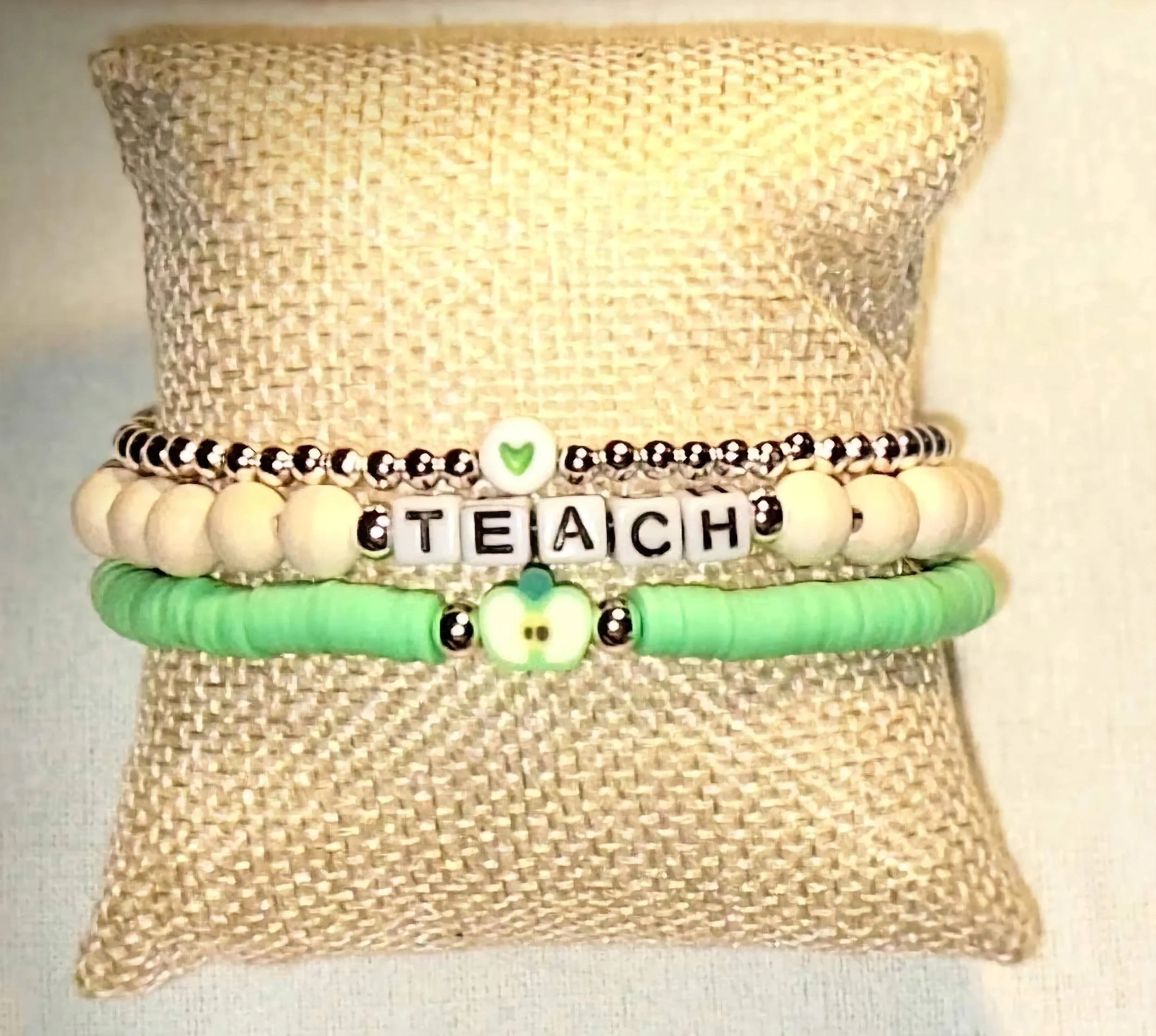 handmade-silver-&-green-“teach”-stacked-bracelets-3mm-edited2.png