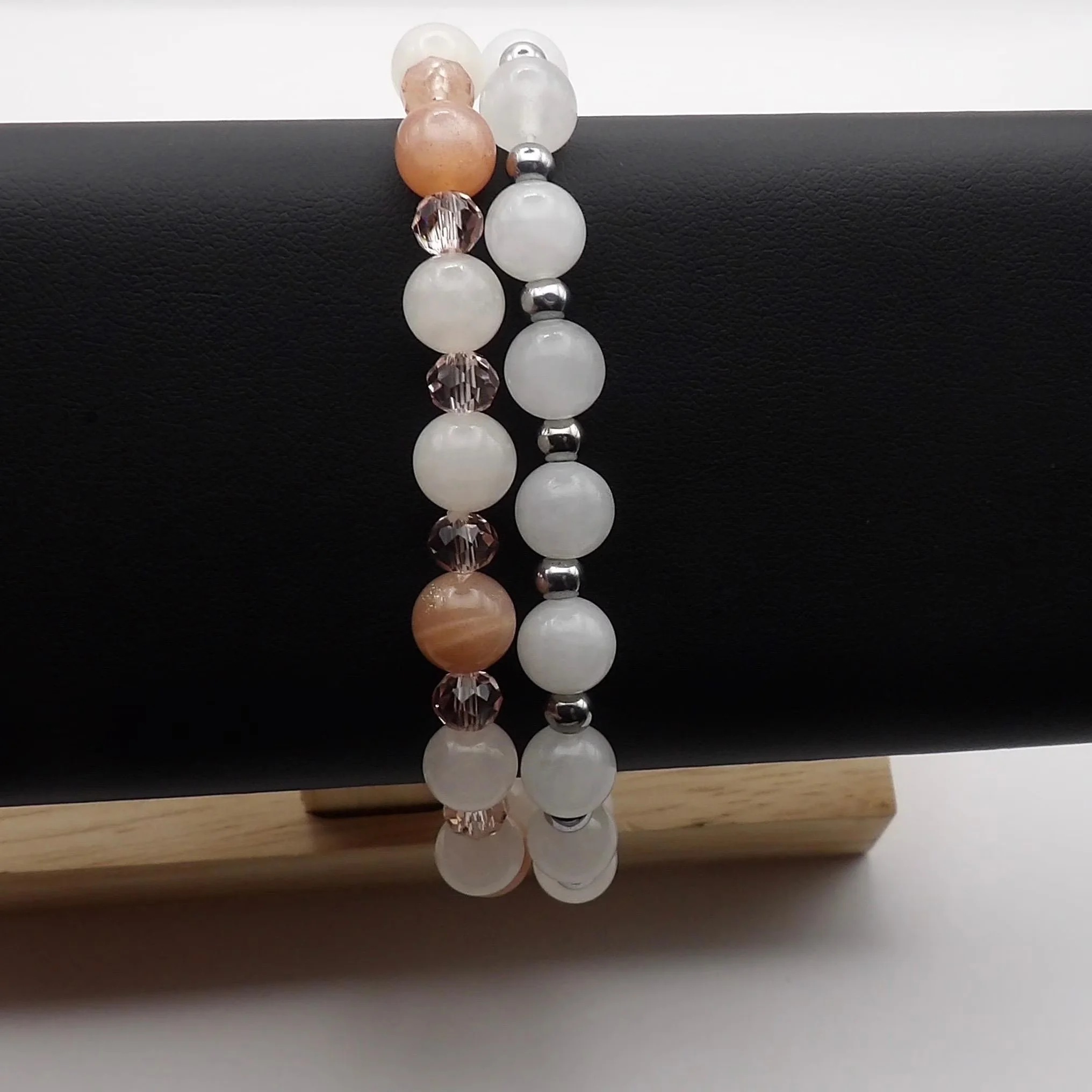 the balanced duo stack featuring durable stretch construction and a signature "calm-and-clear" color story.