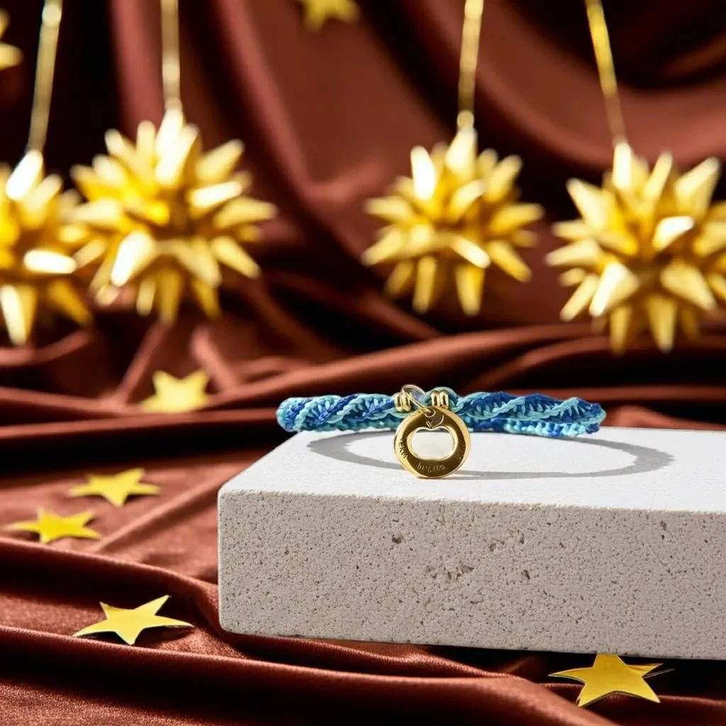 close-up of the golden mentor bracelet highlighting the polished finish of the gold "teach inspire grow" sentiment charm.