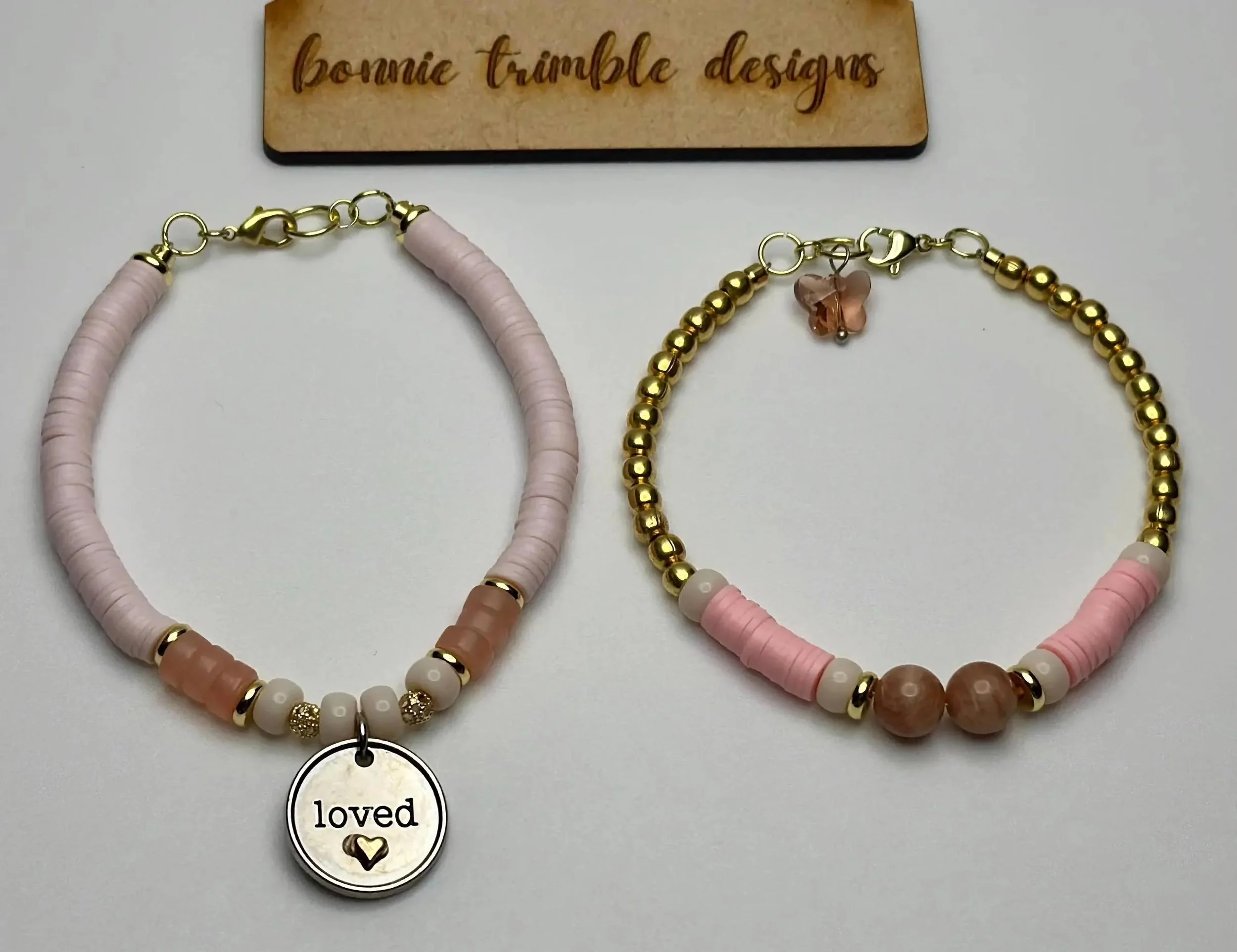 a high-shine gold and gemstone set combining the stones of love and joy for a meaningful Mother's Day gift.