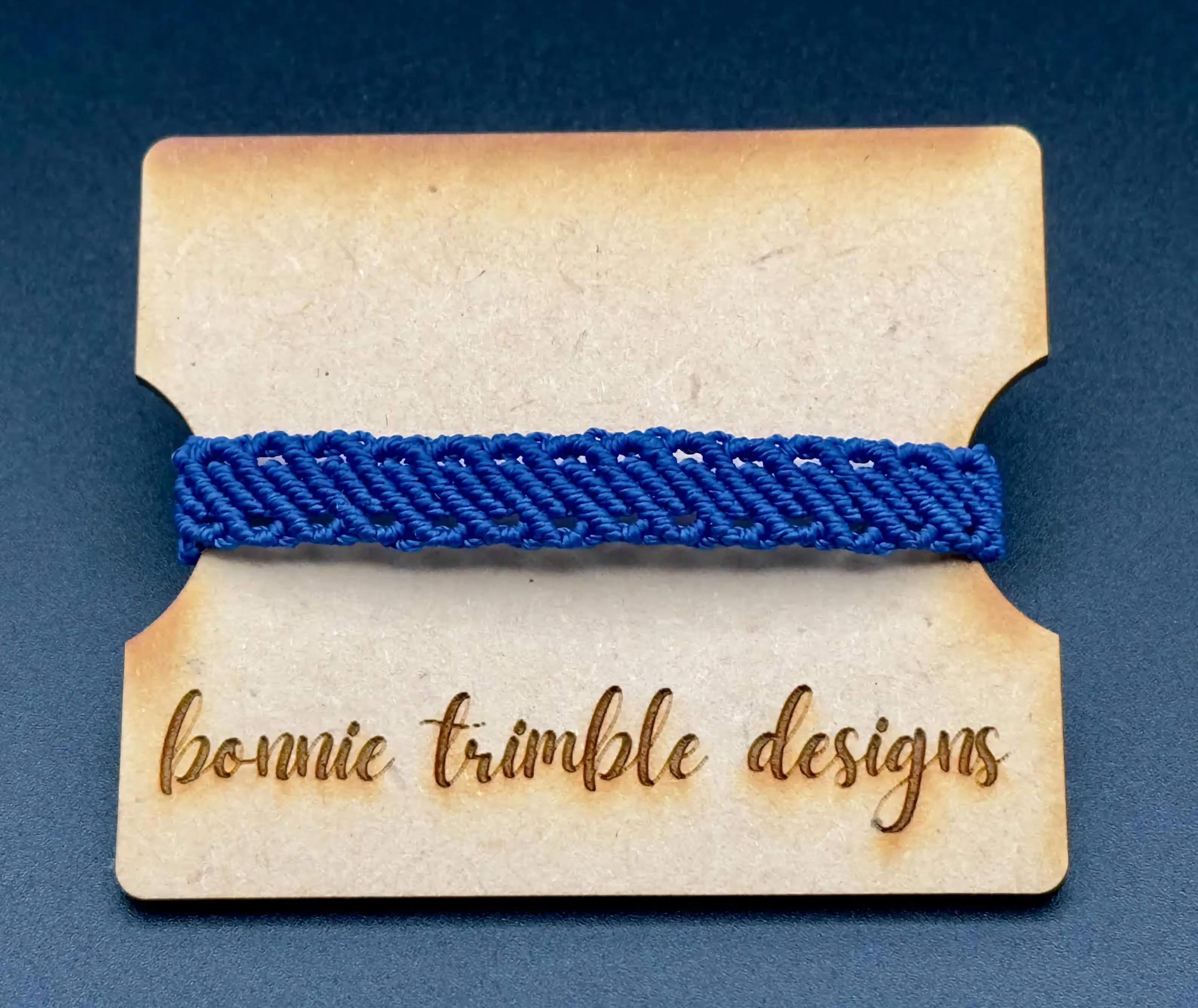 a minimalist stacked-style bracelet made from durable, fine-gauge micro-macramé cord for an effortless everyday look.