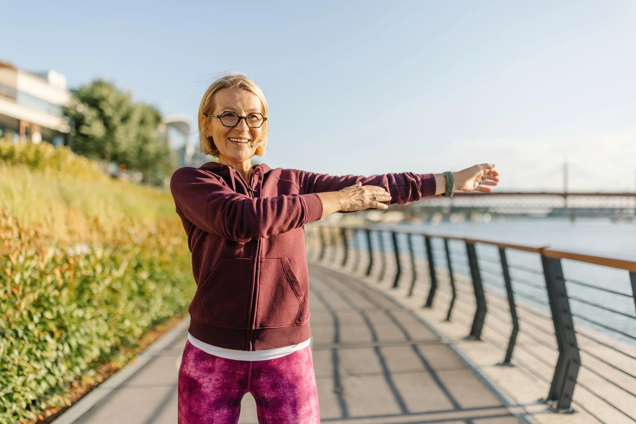 Staying active to support healthy joints during menopause.