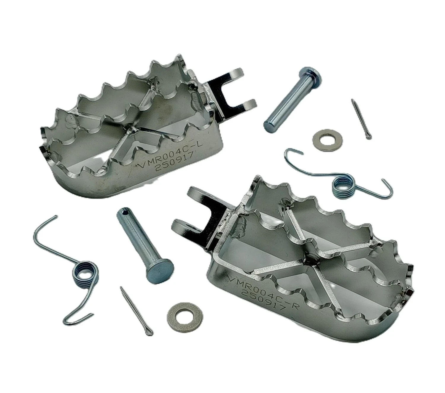 Suzuki RM 81-85 Footpeg set  Polished stainless steel