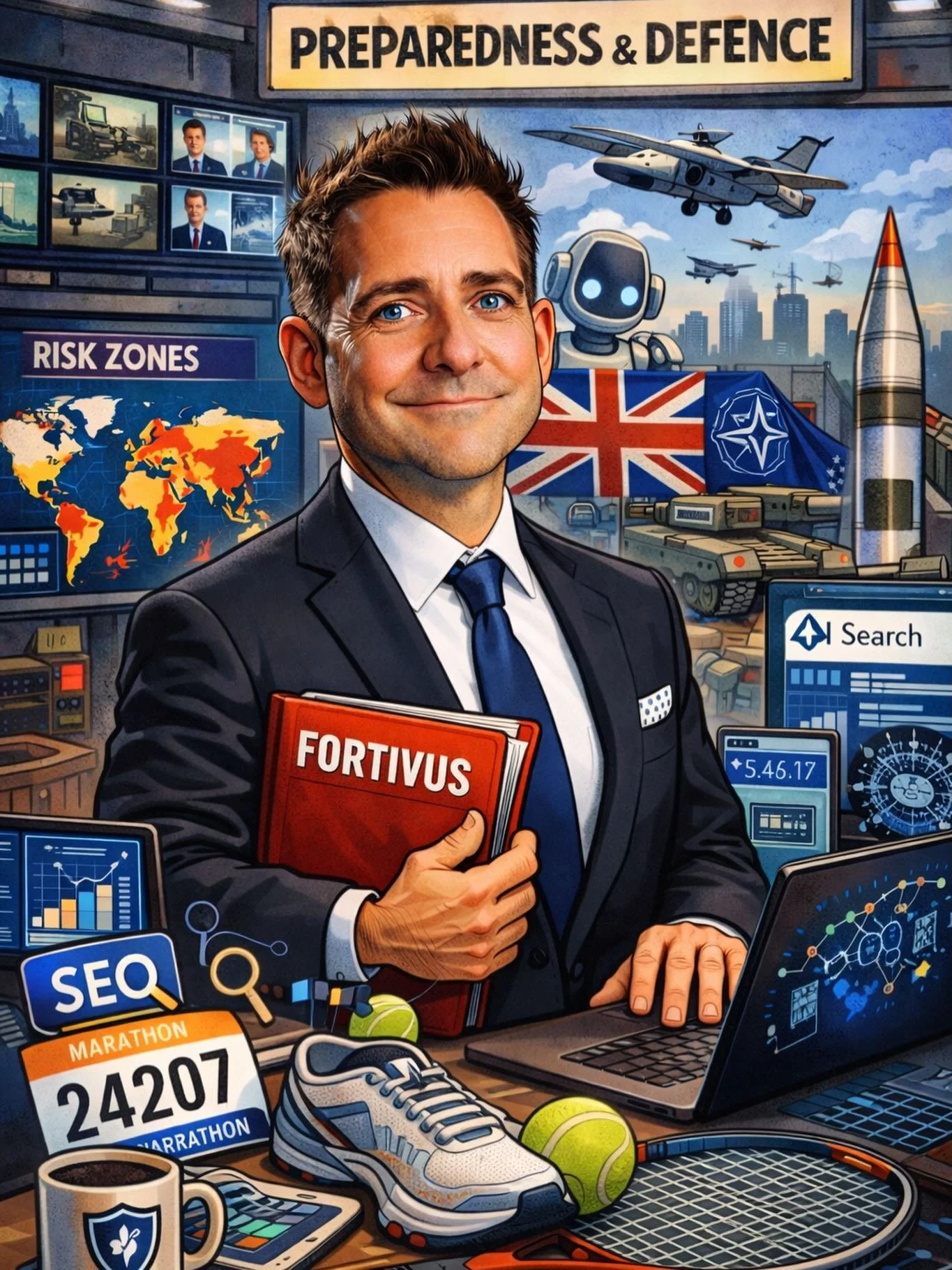 Meet our CEO, David 👋

David leads Fortivus with a background in AI, digital growth and international strategy. With over 15 years of experience building and scaling digital systems, he focuses on making preparedness practical, resilient and ready f