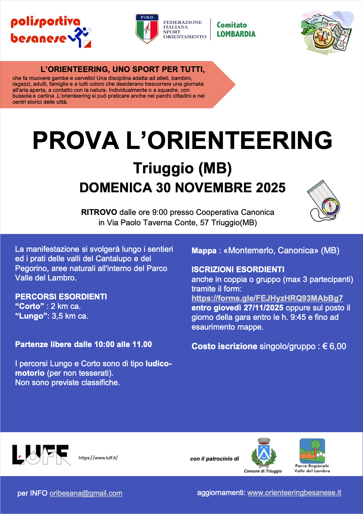 Prova l’orienteering a Triuggio